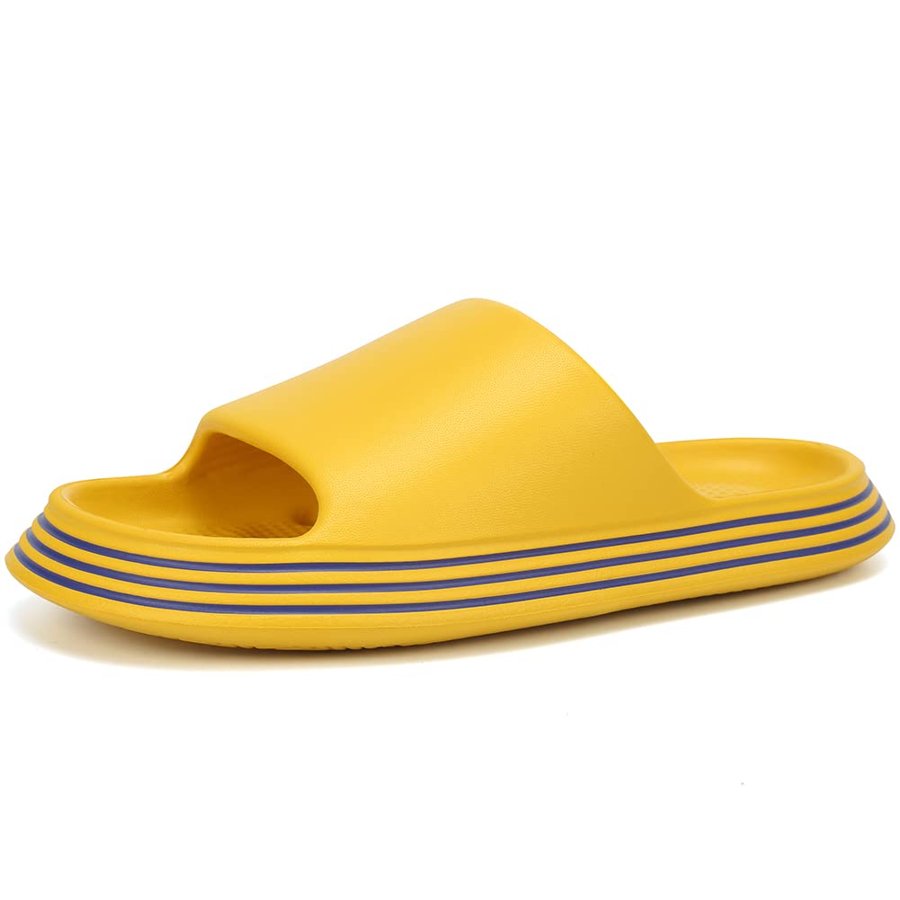 FINLEOO Quick-Drying Shower Sandals with Drainage Holes - Non-Slip Bathroom Slippers, Gym & Spa Footwear for Men & Women - Soft Sole Open-Toe House Slippers for Indoor/Outdoor Use
