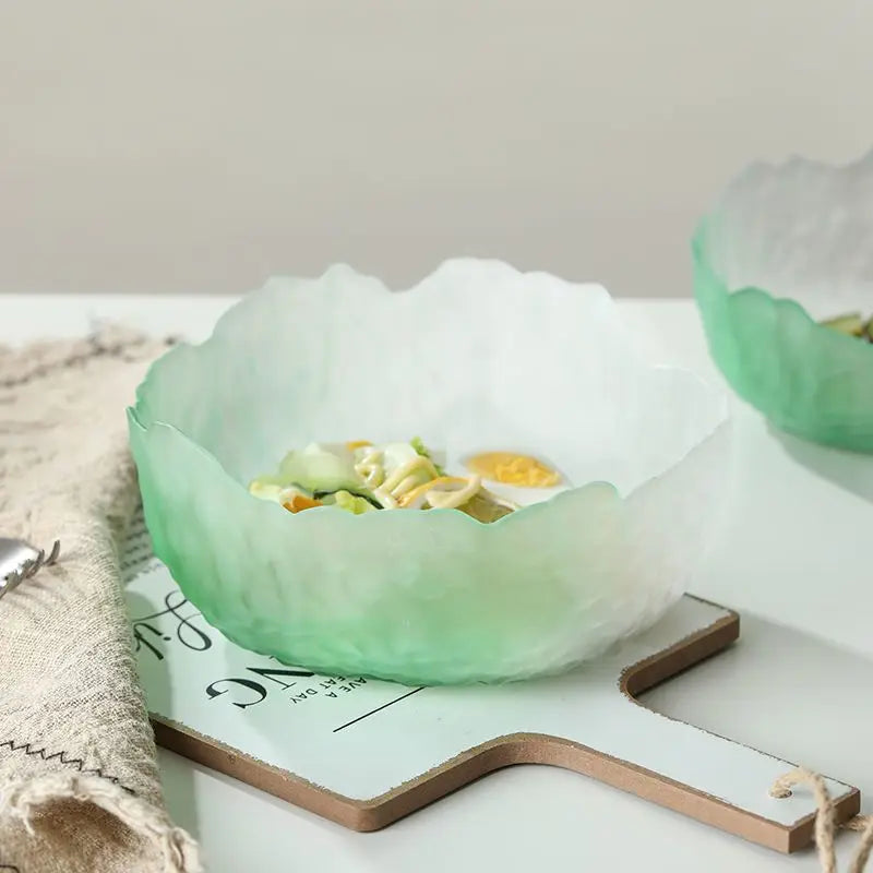 Lulu Frosted Glass Dessert Bowl Set - Elegant Serving Dishes for Ice Cream, Pudding & Fruit - Perfect for Parties, Dessert Bars & Home Entertaining