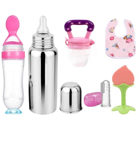 Pink With Steel Bottle