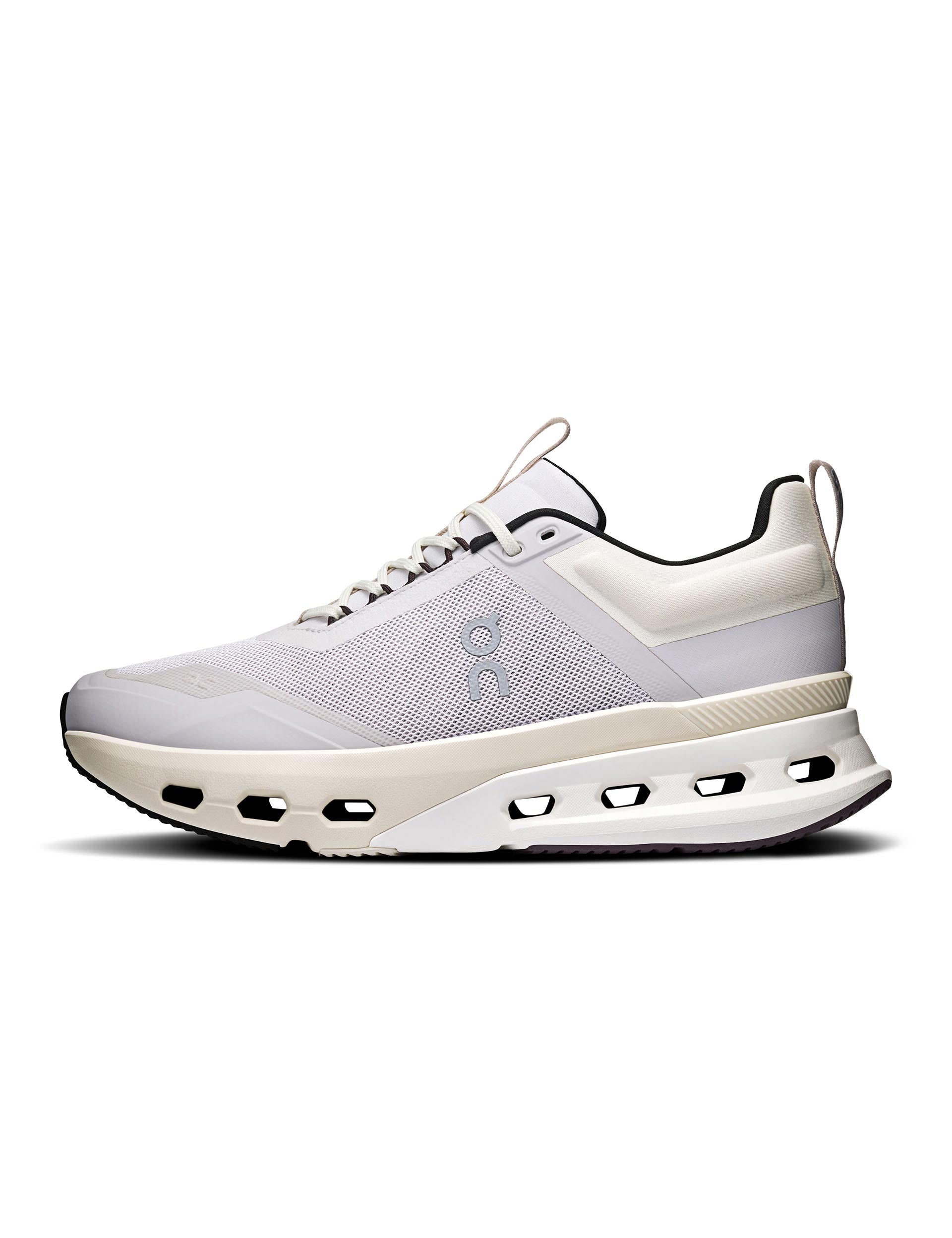 Cloudnova X Running Shoes for Women - Lightweight & Breathable Silver/Mulberry Sneakers for Jogging, Gym Workouts & Daily Wear