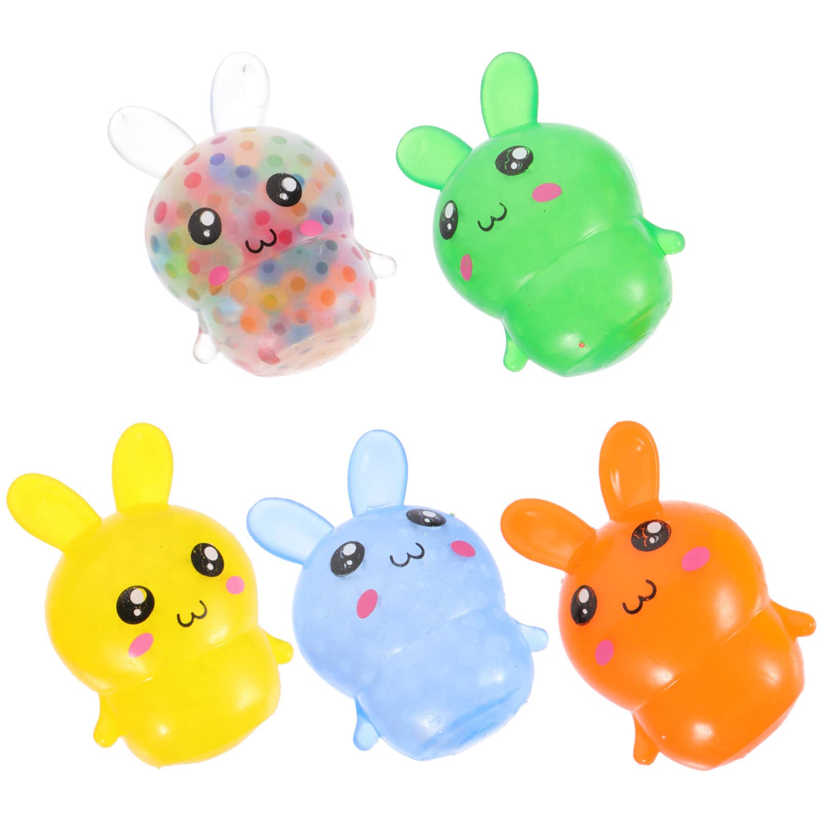 ABOOFAN 5PCS Soft Mochi Animal Plush Toys - Cute Easter Bunny Stuffed Animals for Spring Party Favors, Holiday Gift Bags & Birthday Party Fillers | Perfect for Easter Egg Hunts, Classroom Rewards & Kids' Goodie Bags