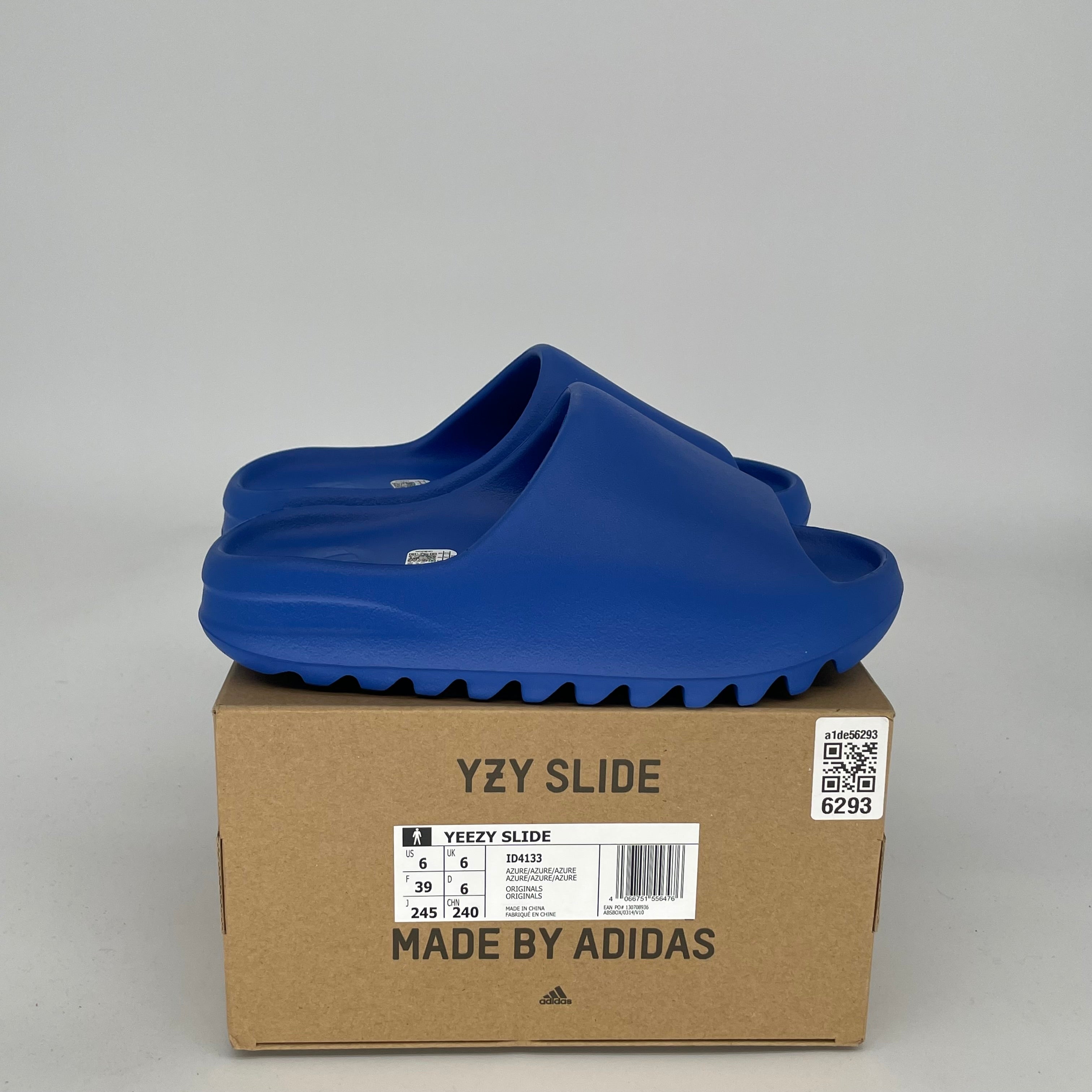 Adidas Yeezy Slide Azure - Size 6 (ID4133) | Comfortable Slides for Men & Women | Perfect for Beach, Pool, Gym & Casual Wear