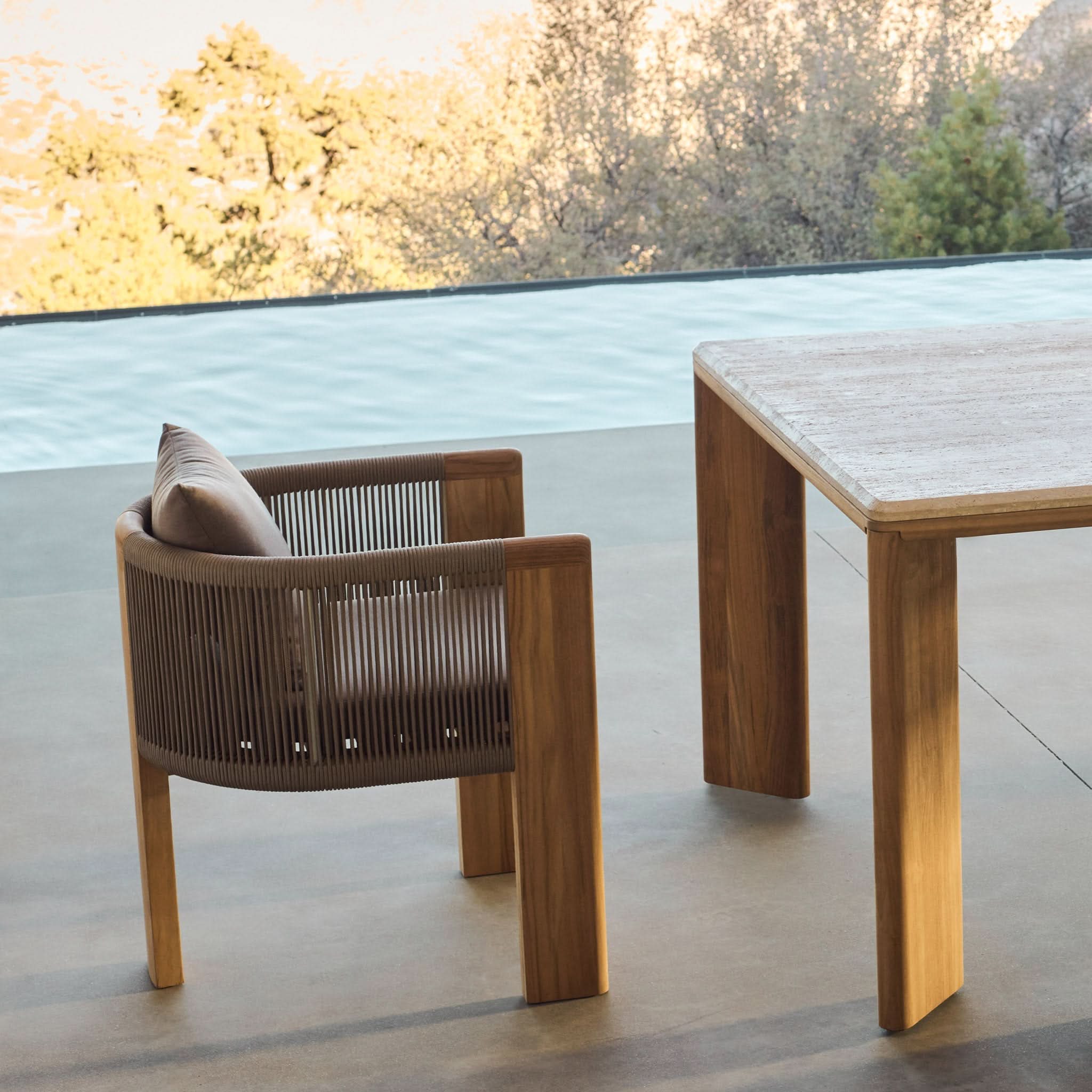 Premium Teak Wood Dining Chair - Waterproof & Weather-Resistant for Outdoor & Indoor Use - Perfect for Patio, Garden, Poolside & Restaurant Settings