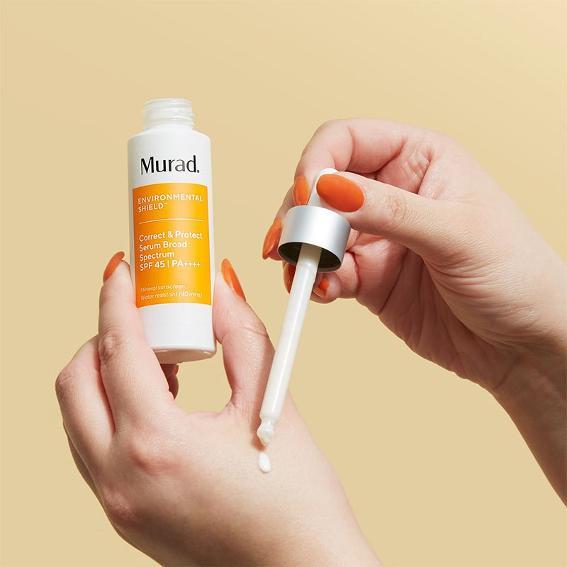 Murad Correct & Protect Serum SPF 45 PA++++ | Anti-Aging Facial Sunscreen with Broad Spectrum Protection | Perfect for Daily Use & Outdoor Activities