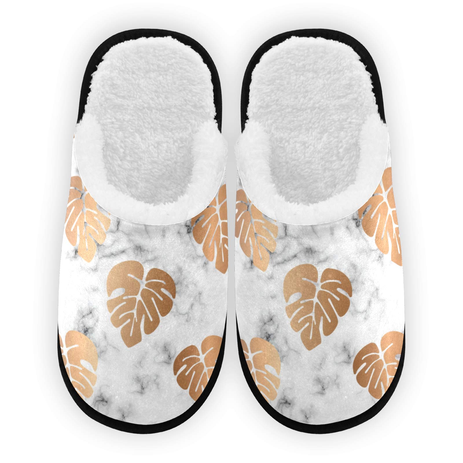 Cozy Men's & Women's Plush Fleece House Slippers - Warm Coral Lined Indoor/Outdoor Slippers for Home, Spa & Tropical Comfort | Perfect for Winter, Lounging & Relaxation
