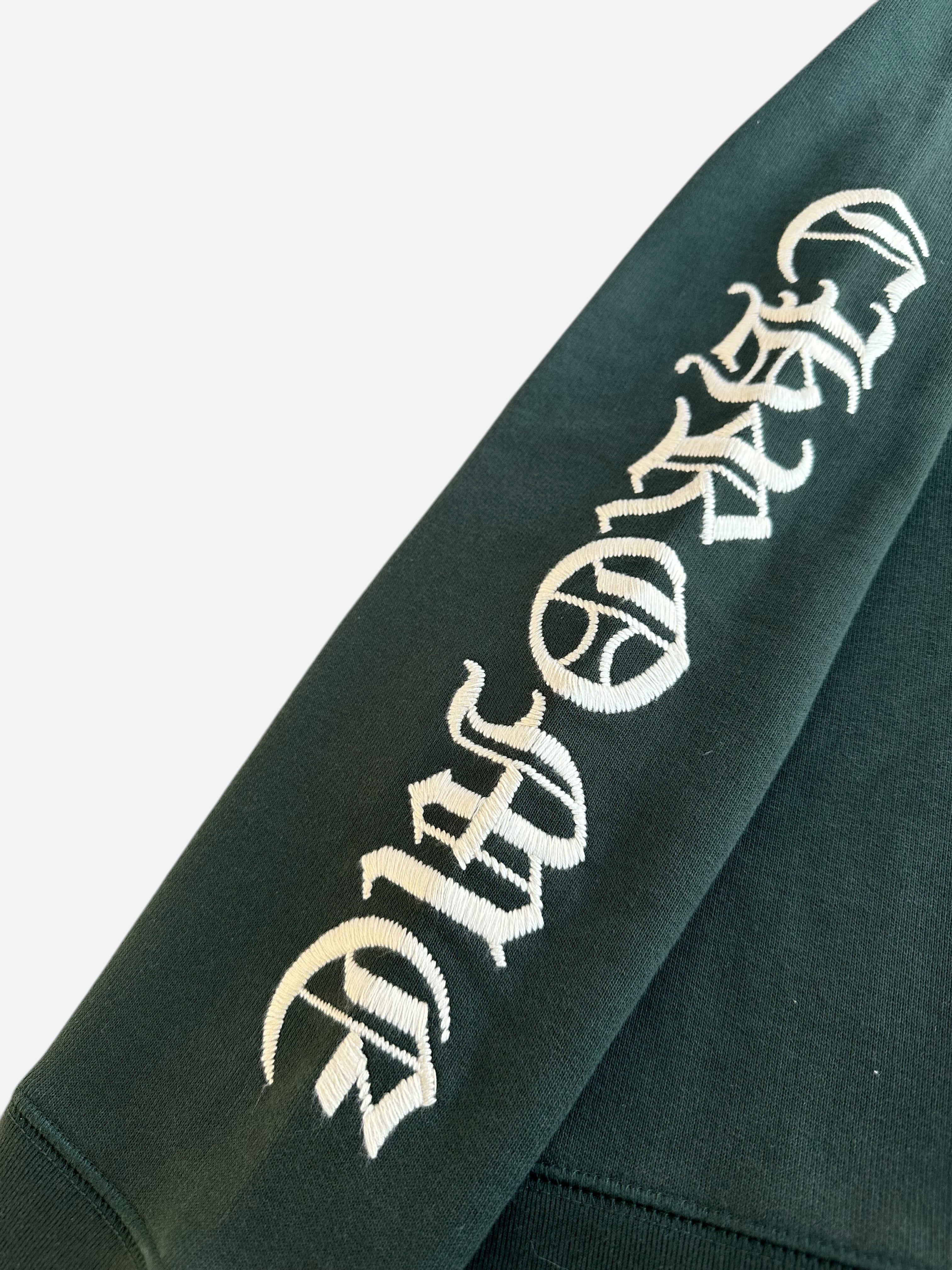 Chrome Hearts Green and White Embroidered Logo Sweater - Stylish Luxury Knitwear for Men & Women | Perfect for Casual Outings and Streetwear Fashion