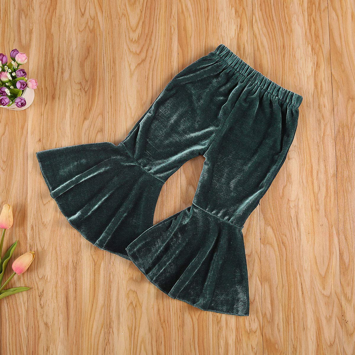 Toddler Bell Bottom Pants for Baby Girls - Soft Ruffle Leggings, Flare Trousers with Cute Design | Perfect for Playtime, Parties & Photo Shoots