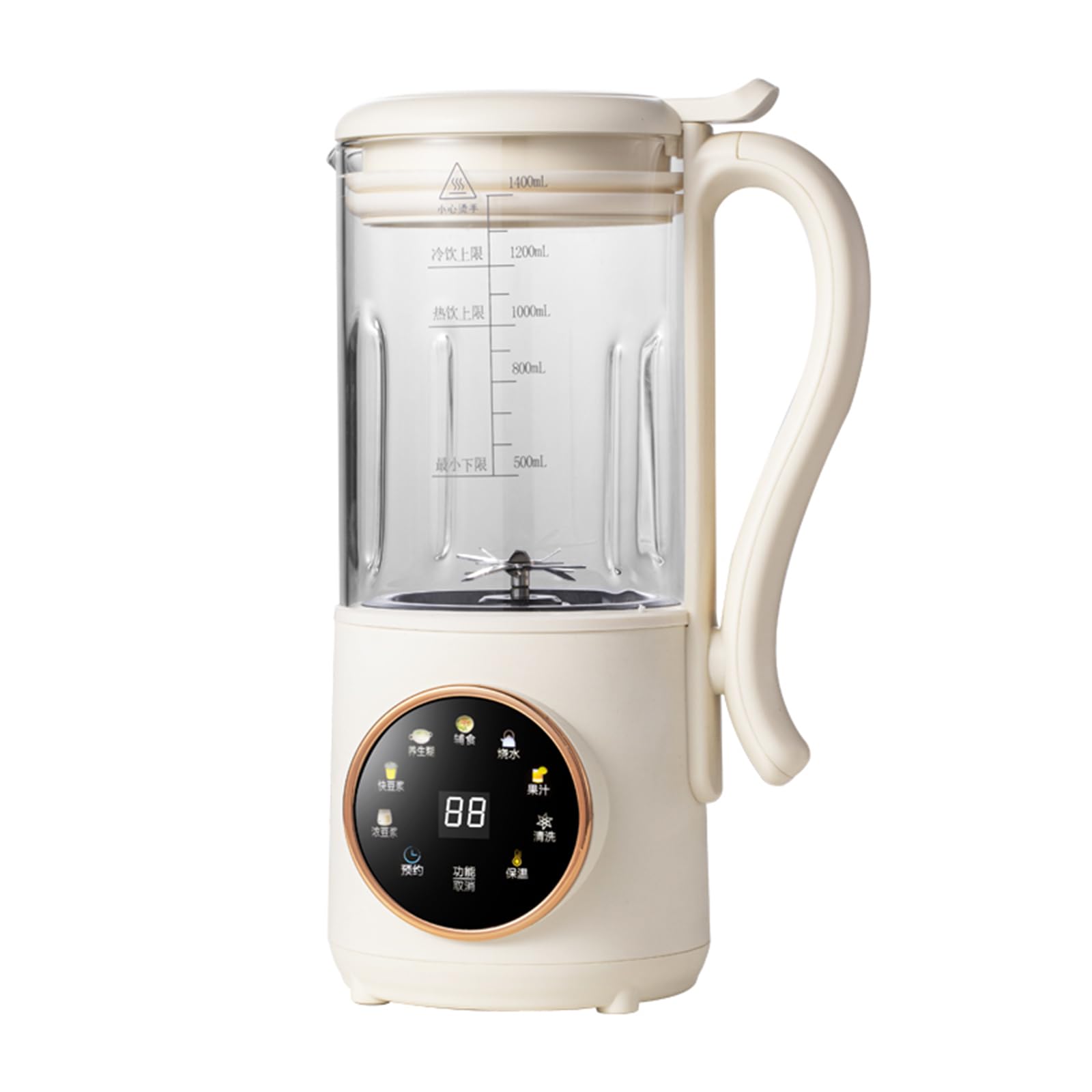 50oz Nut Milk Maker Machine for Homemade Almond, Oat, Soy & Plant-Based Milk - Automatic with Self-Cleaning, Boiling Water, Delay Start & Keep Warm Function - Perfect for Vegan, Dairy-Free & Healthy Lifestyle at Home