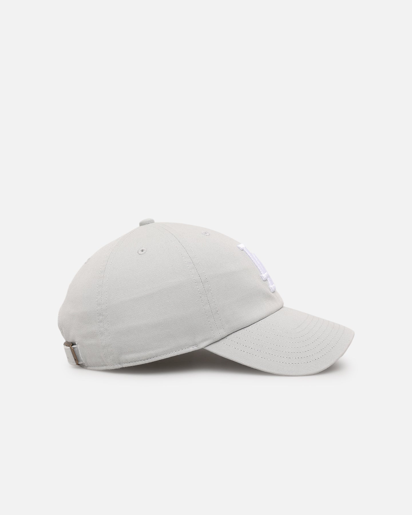 47 Brand Los Angeles Dodgers 'Ballpark' 47 Clean Up Strapback Gray Hat - Adjustable Snapback Baseball Cap for Men & Women - Perfect for Games, Streetwear & Casual Outfits