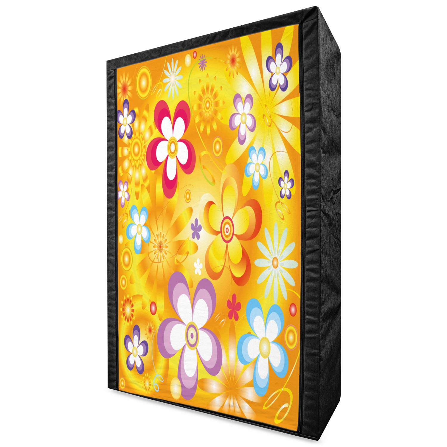 Ambesonne Floral Portable Fabric Wardrobe - 42.5