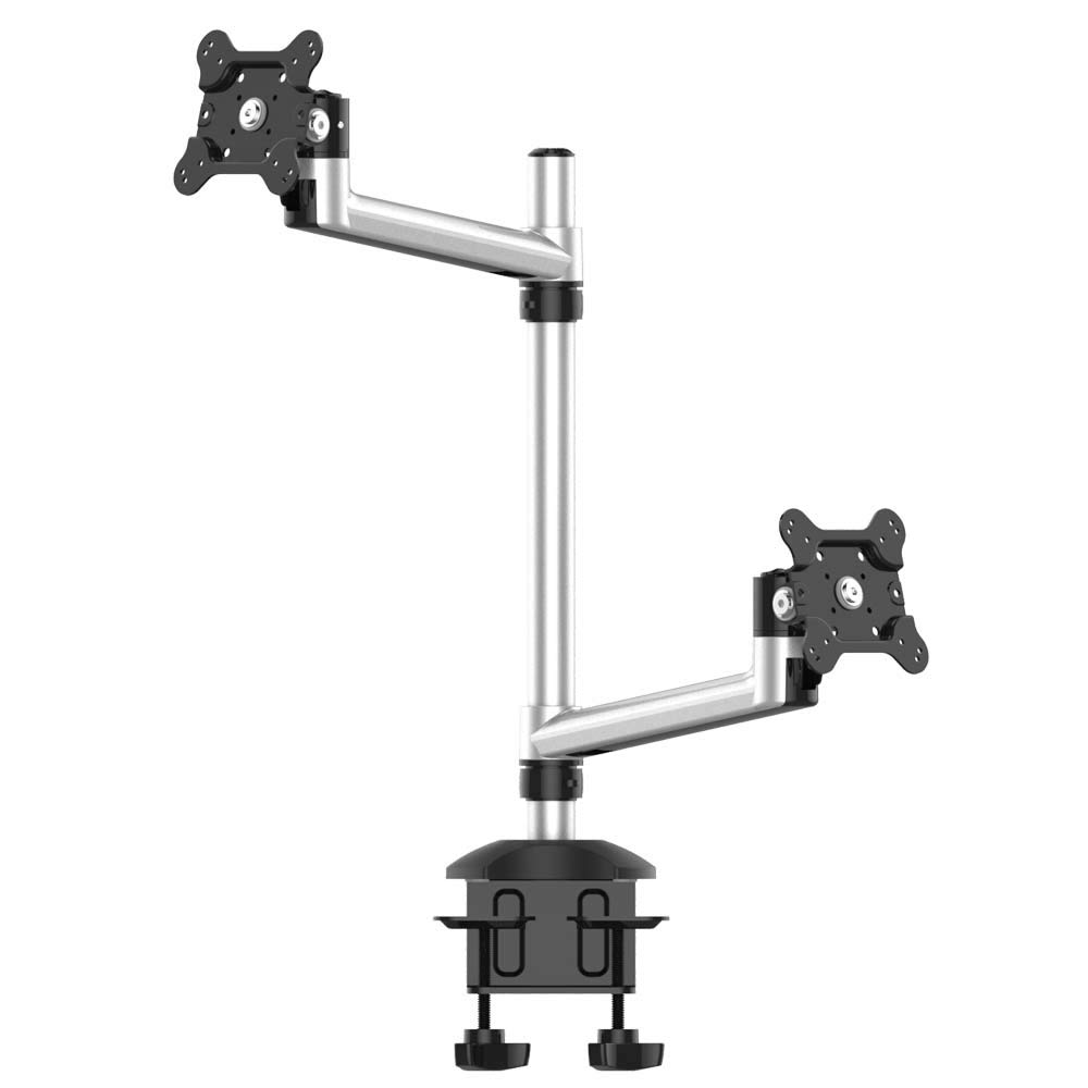 Cotytech BL-DM131 Dual Monitor Stand - Adjustable Height & Quick Release Single Arm Mount for Home & Office Workstations - Perfect for Ergonomic Computer Setup, Gaming, and Productivity Spaces