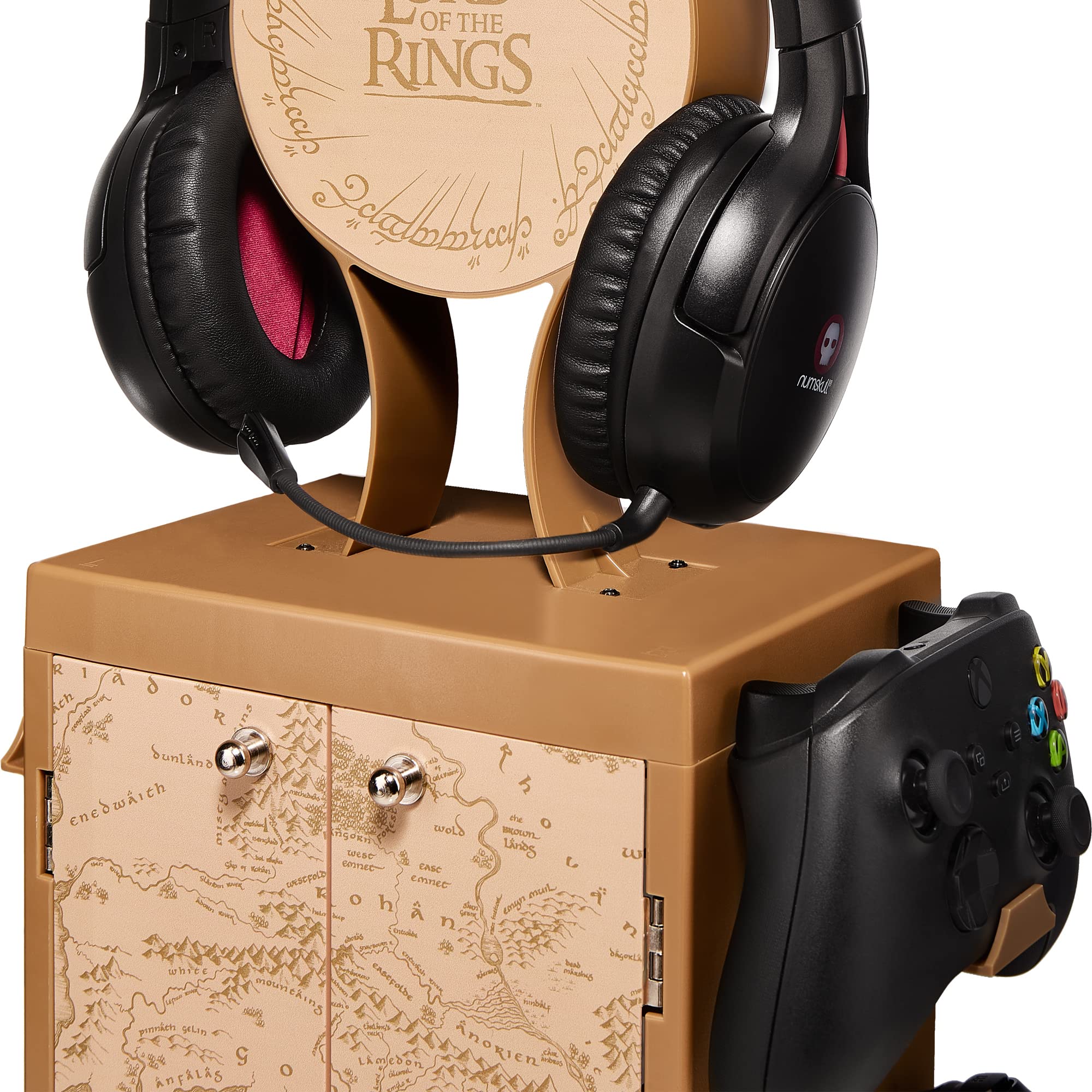 Numskull NS3790 Lord of The Rings Gaming Accessory Organizer - Official Controller Holder & Headset Stand for PS5, Xbox Series X/S, Nintendo Switch - Perfect for Gaming Setup & LOTR Fan Collection