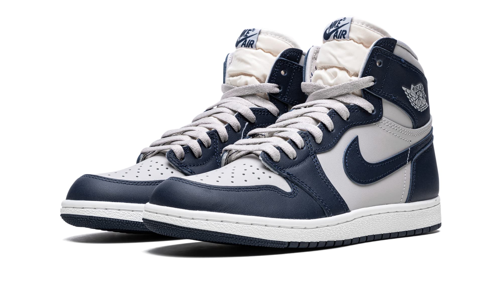 Jordan Men's Air 1 High 85 Basketball Shoes BQ4422-400 Georgetown Blue - Size 8.5 - Retro Sneakers for Casual Wear & Street Style