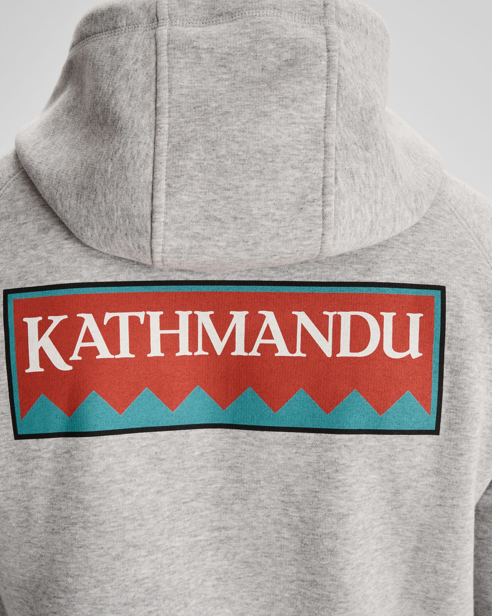 Men's Kathmandu Heritage Logo Slouchy Hoodie - Light Grey Marle | Cozy Pullover Sweatshirt for Casual Wear & Outdoor Adventures