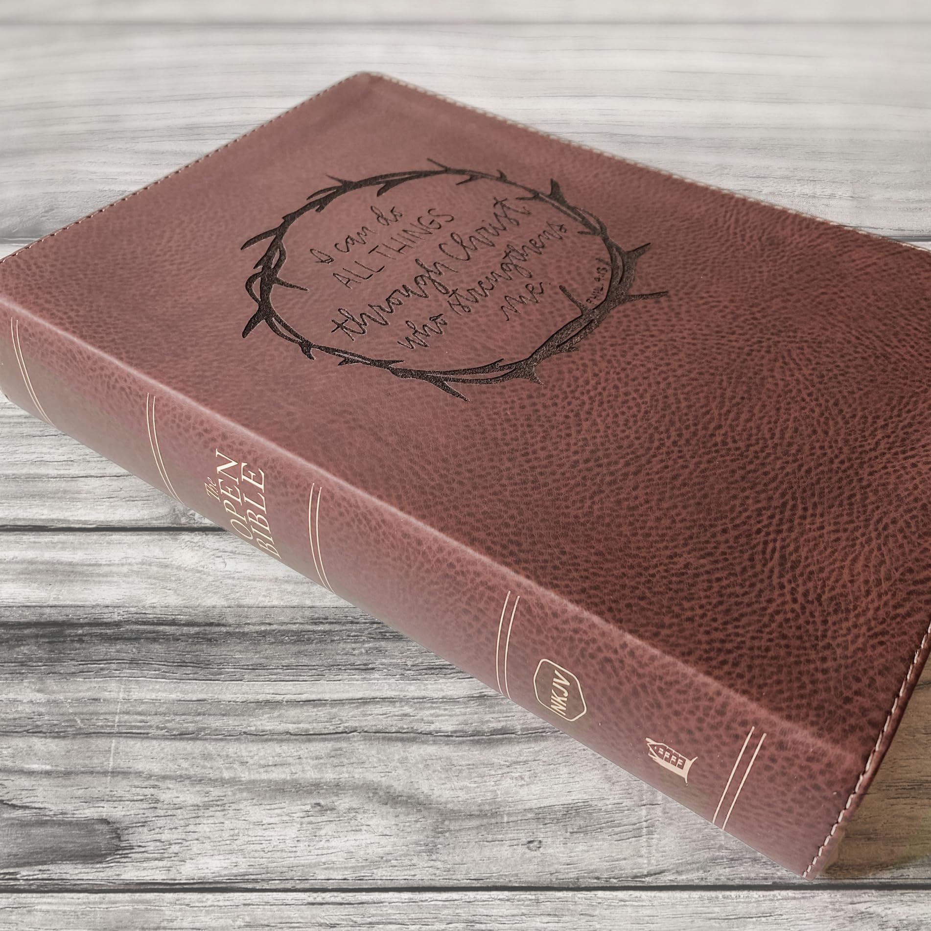 Hand Lettered & Laser Engraved NKJV Wide Margin Bible - Premium Personalized Gift for Weddings, Baptisms, Graduations & Birthdays | Ideal for Religious Ceremonies, Bible Study & Spiritual Growth
