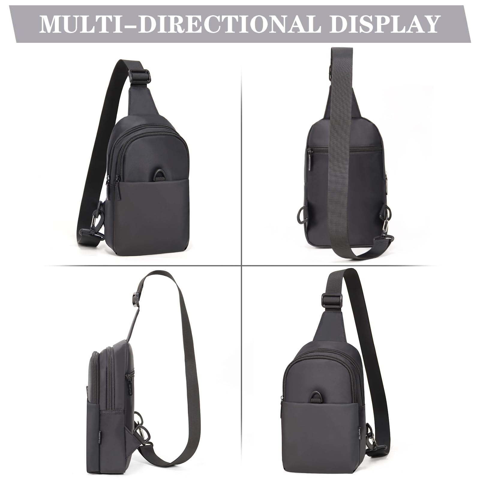 Waterproof Crossbody Sling Bag for Travel - Lightweight Chest Pack for Women & Men | Perfect for Hiking, Commuting & Everyday Use