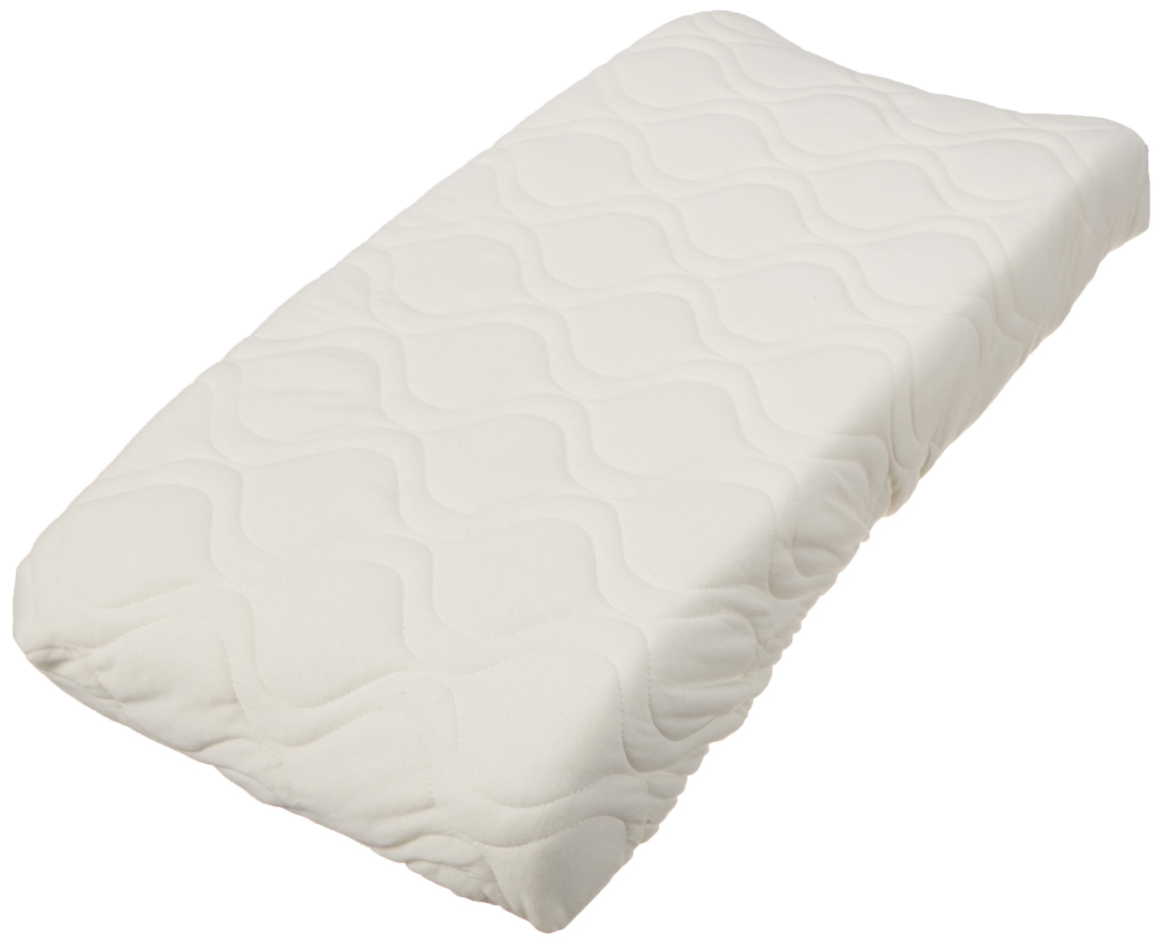 Quilted Contoured Changing Pad Cover - Soft & Waterproof Baby Changing Table Pad - Ivory - Made in USA - Perfect for Nursery, Daycare & Travel Use