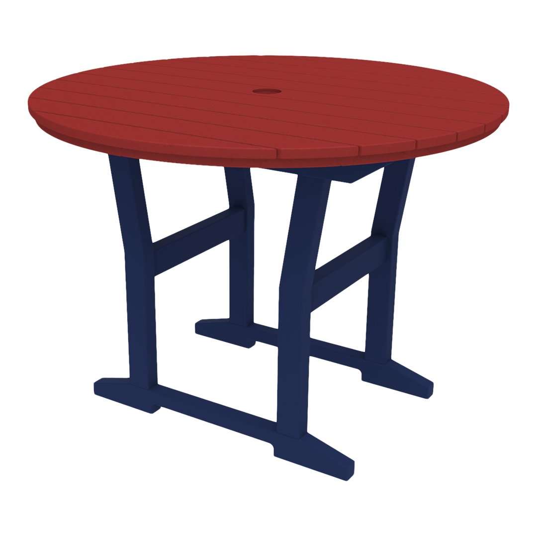 Coastline Cafe Round Dining Table - 36 Inch Modern Kitchen Table for Small Spaces, Breakfast Nook & Apartment - Perfect for Coffee Shops, Restaurants & Home Decor