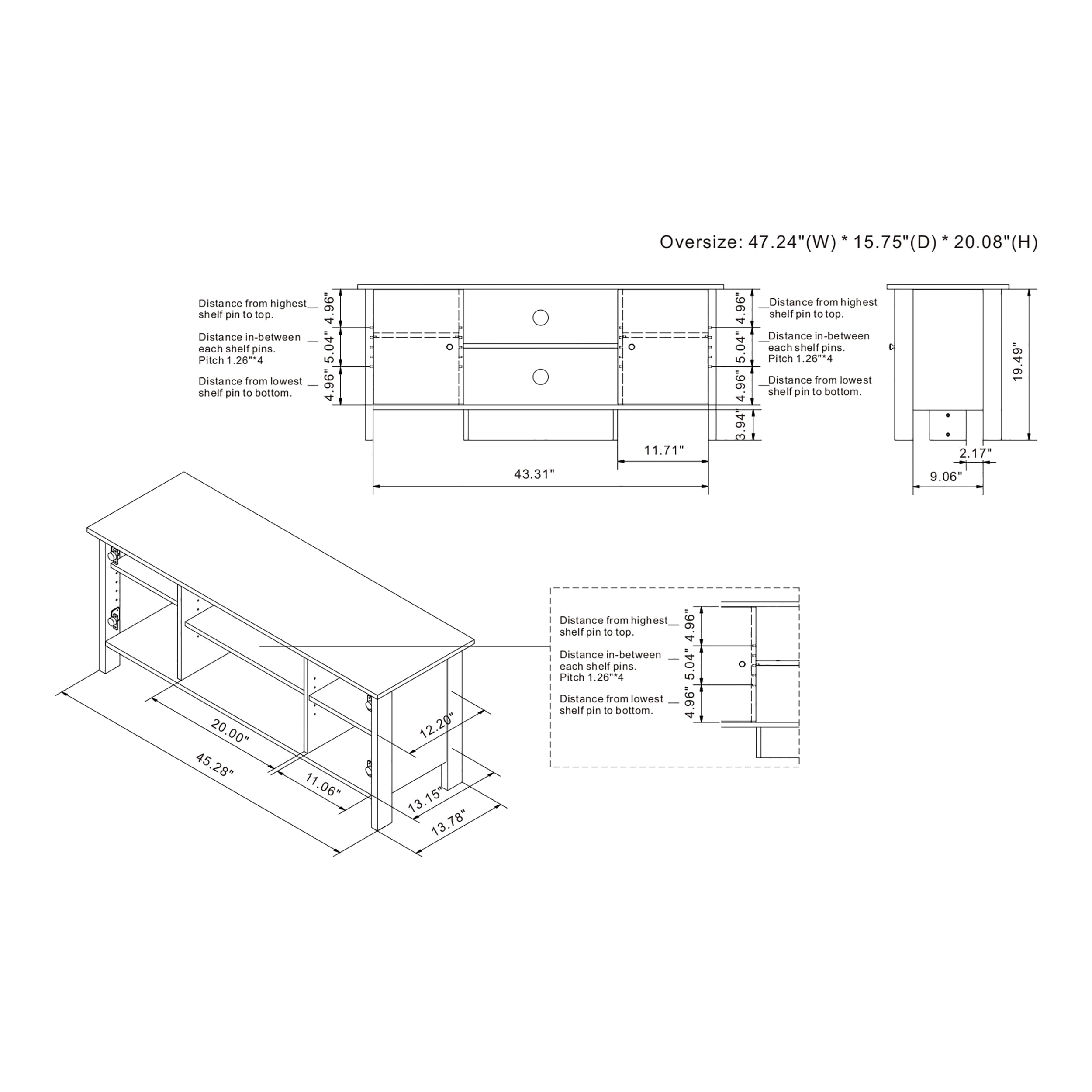 Furniture of America Knisler Transitional 47