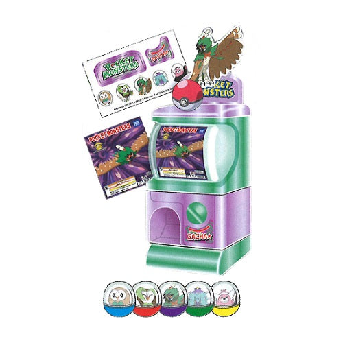 Pokemon Gacha Vending Machine 3 Inch Takara Tomy Collectible Toy Capsule Figures - Perfect for Kids Gift, Party Favors & Anime Merchandise Collection