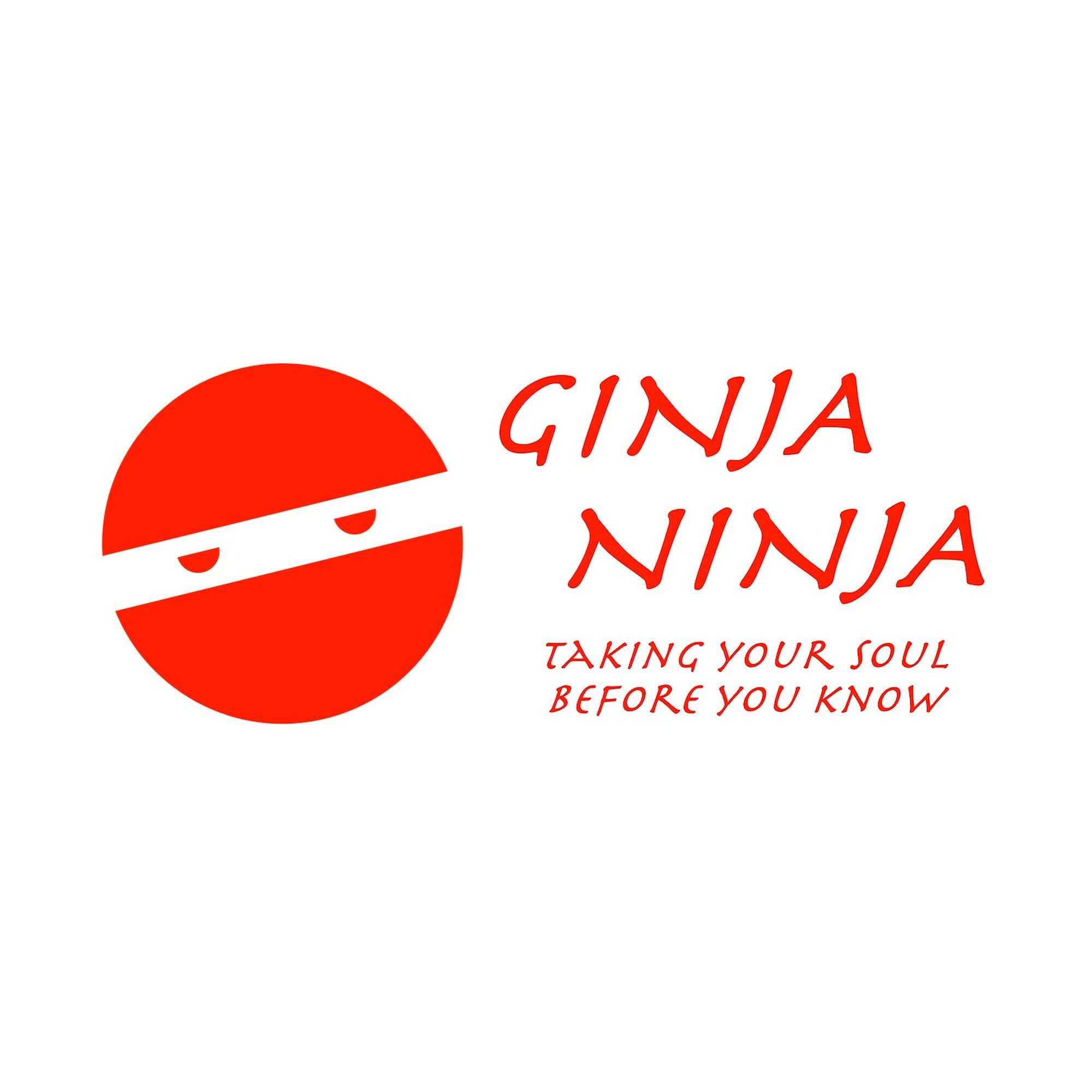 Ginja Ninga Sticker - Oval Car Bumper Decal for Cars & Laptops