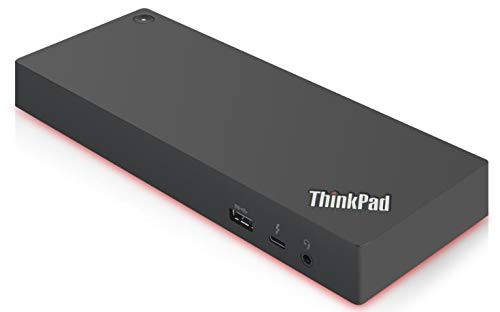 Lenovo ThinkPad Thunderbolt 3 Dock Gen 2 (40AN0135US) - 135W Power Delivery, Dual 4K UHD Display Support, 2x HDMI, 2x DisplayPort, USB-C & USB 3.1 Ports - Black | Perfect for Home Office & Remote Work Setup