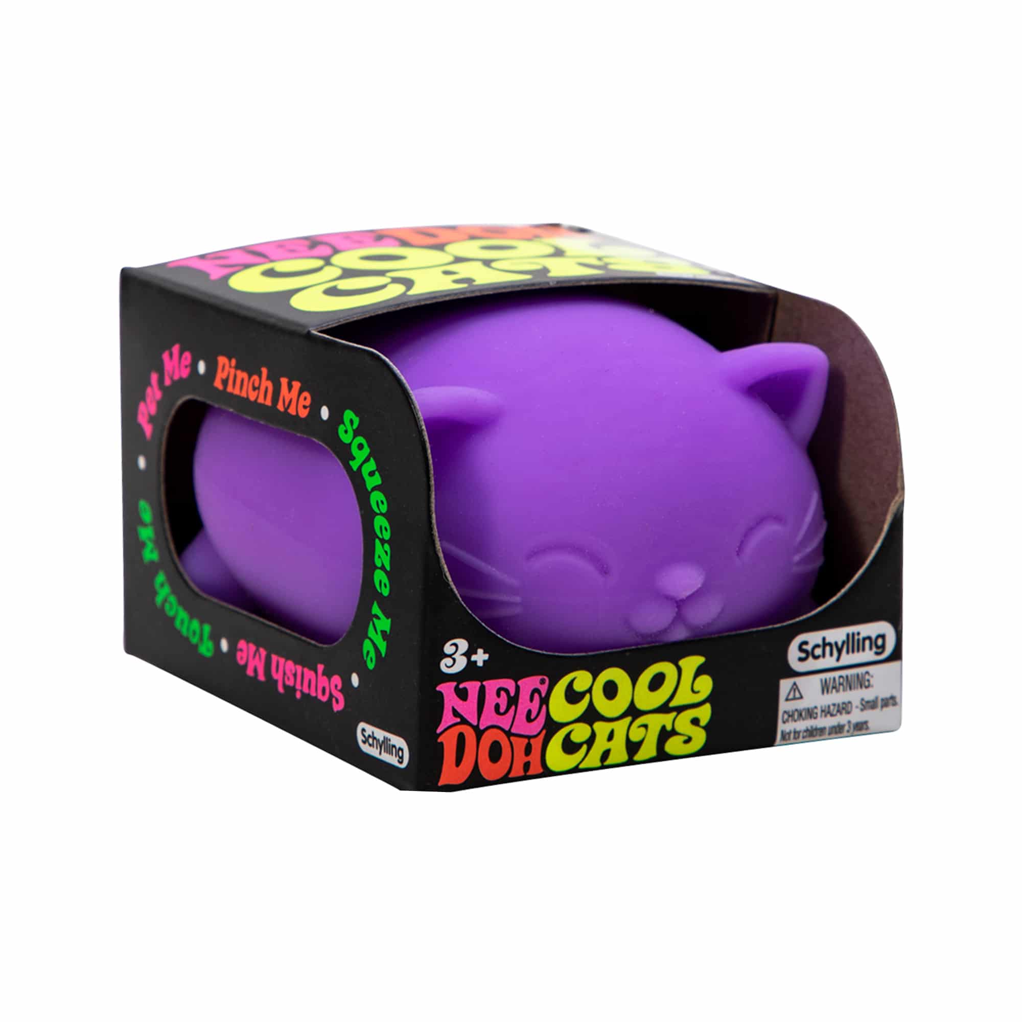 Cool Cats Nee Doh Stress Ball - Fun Squishy Fidget Toy for Kids & Adults - Perfect for Anxiety Relief, Office Desk & Classroom Focus