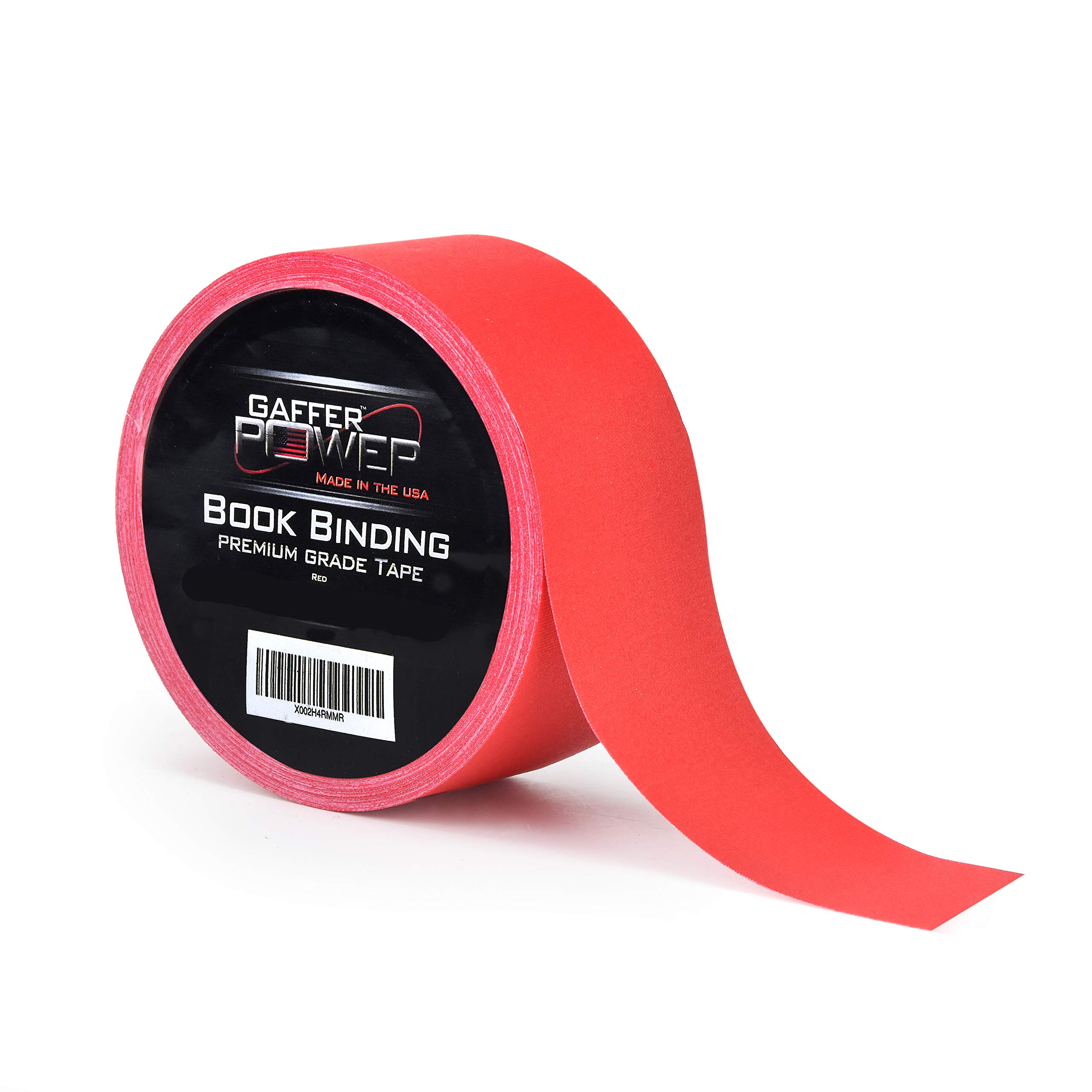 Gaffer Power Bookbinding Tape - Red Cloth Book Repair Tape for Library & Hinging Repairs | Acid-Free, Archival Safe | Made in USA | Perfect for Restoring Old Books, Albums & Documents