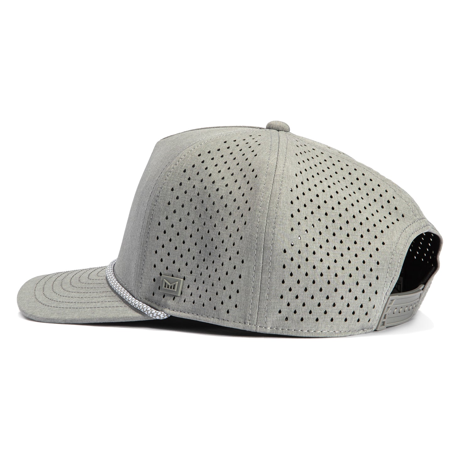 Melin Odyssey Hydro Rope Bulls Snapback Hat - Adjustable Baseball Cap for Men & Women - Heather Gray - Perfect for Sports, Outdoor Activities & Casual Wear