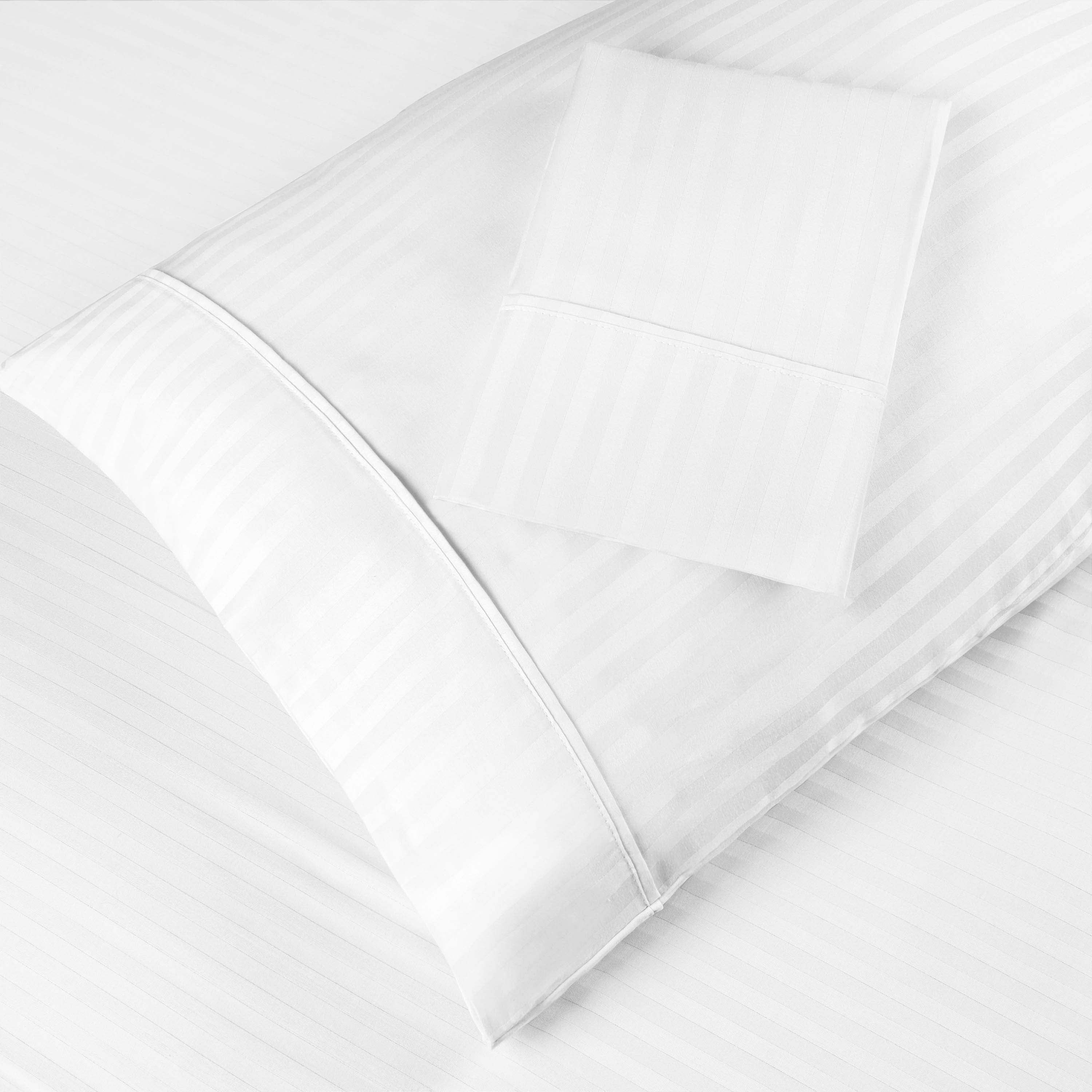 Premium 400 Thread Count Egyptian Cotton Pillowcase Set of 2 - Soft & Breathable Bedding for Side Sleepers, Hotel Luxury Feel - Perfect for Master Bedroom, Guest Room & Travel