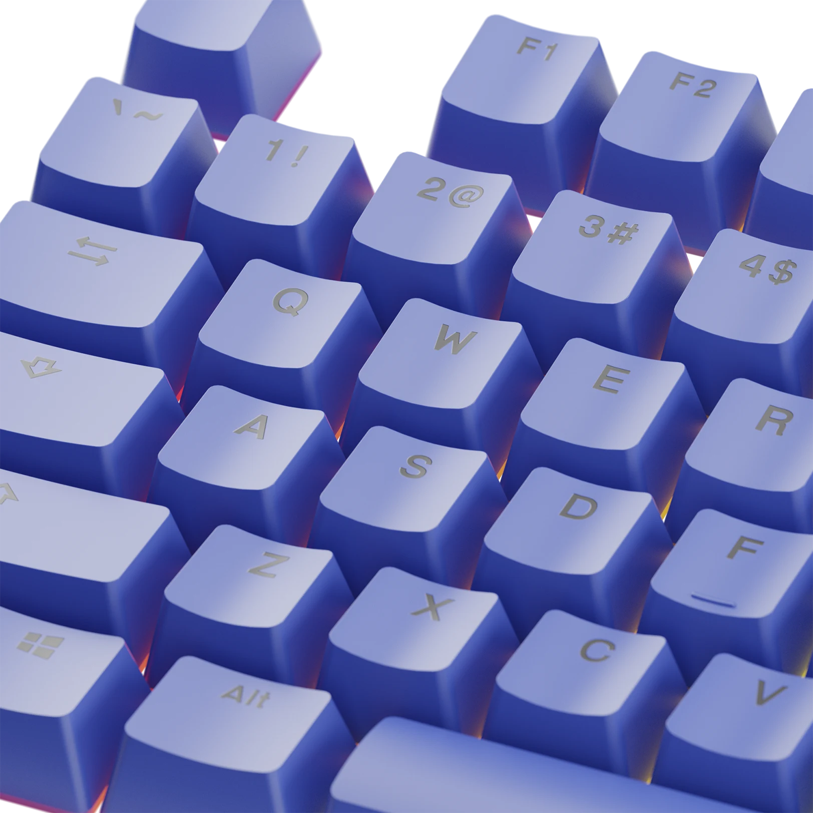 Premium PBT Keycaps - Mana Blue Color - US Layout - Durable & Anti-Fade for Mechanical Keyboards - Perfect for Gaming, Typing & Custom Keyboard Builds