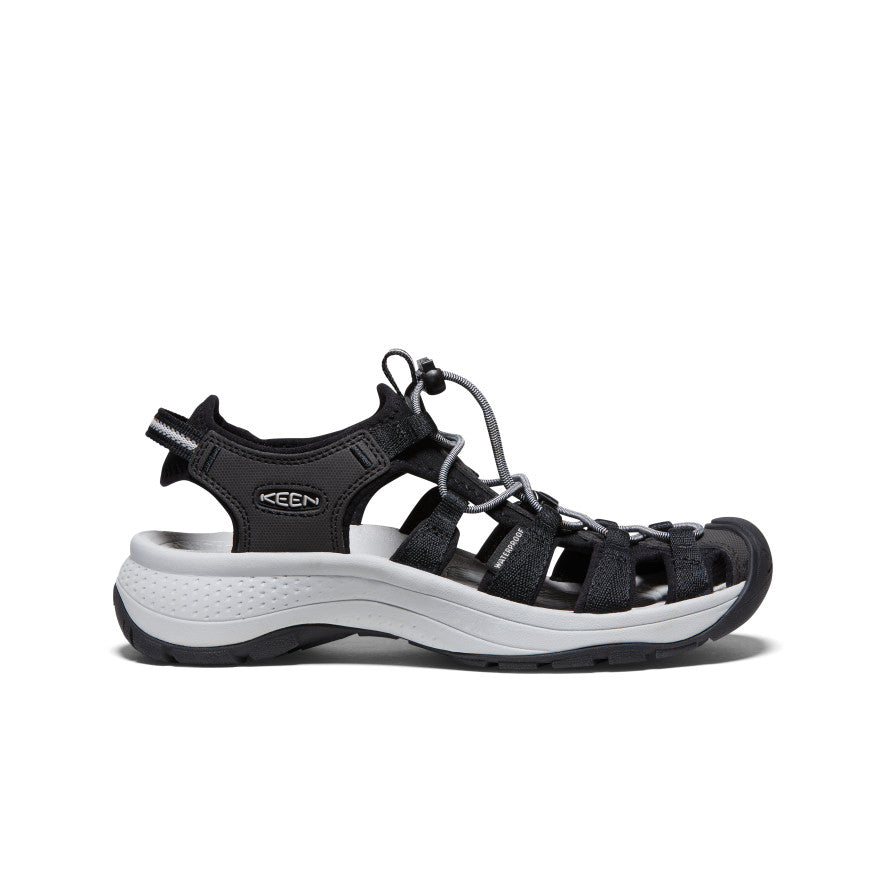 Women's Astoria West Sandal - Comfortable Casual Black & Grey Sandals for Walking, Beach & Summer Outfits