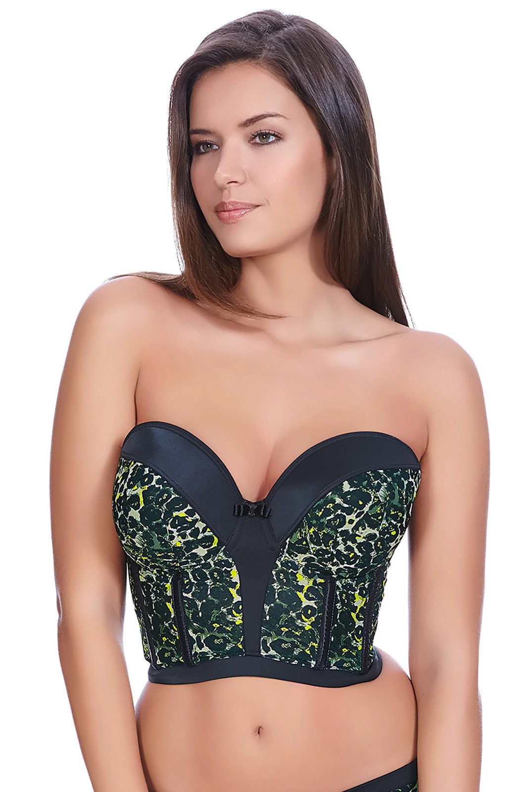 Freya Pin Up AA5093 Black UW Padded Strapless Bustier Bra - Sexy Lingerie for Weddings, Date Nights & Special Occasions