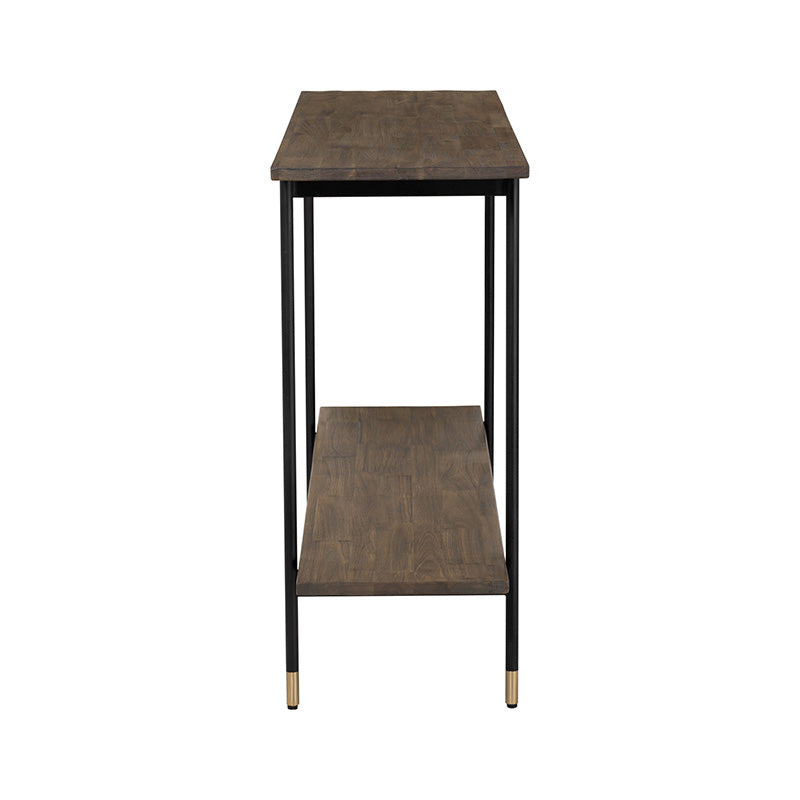 **Hamilton Solid Acacia Wood Console Table 140cm - Toffee Finish, Entryway & Hallway Decor, Farmhouse Style Living Room Furniture**