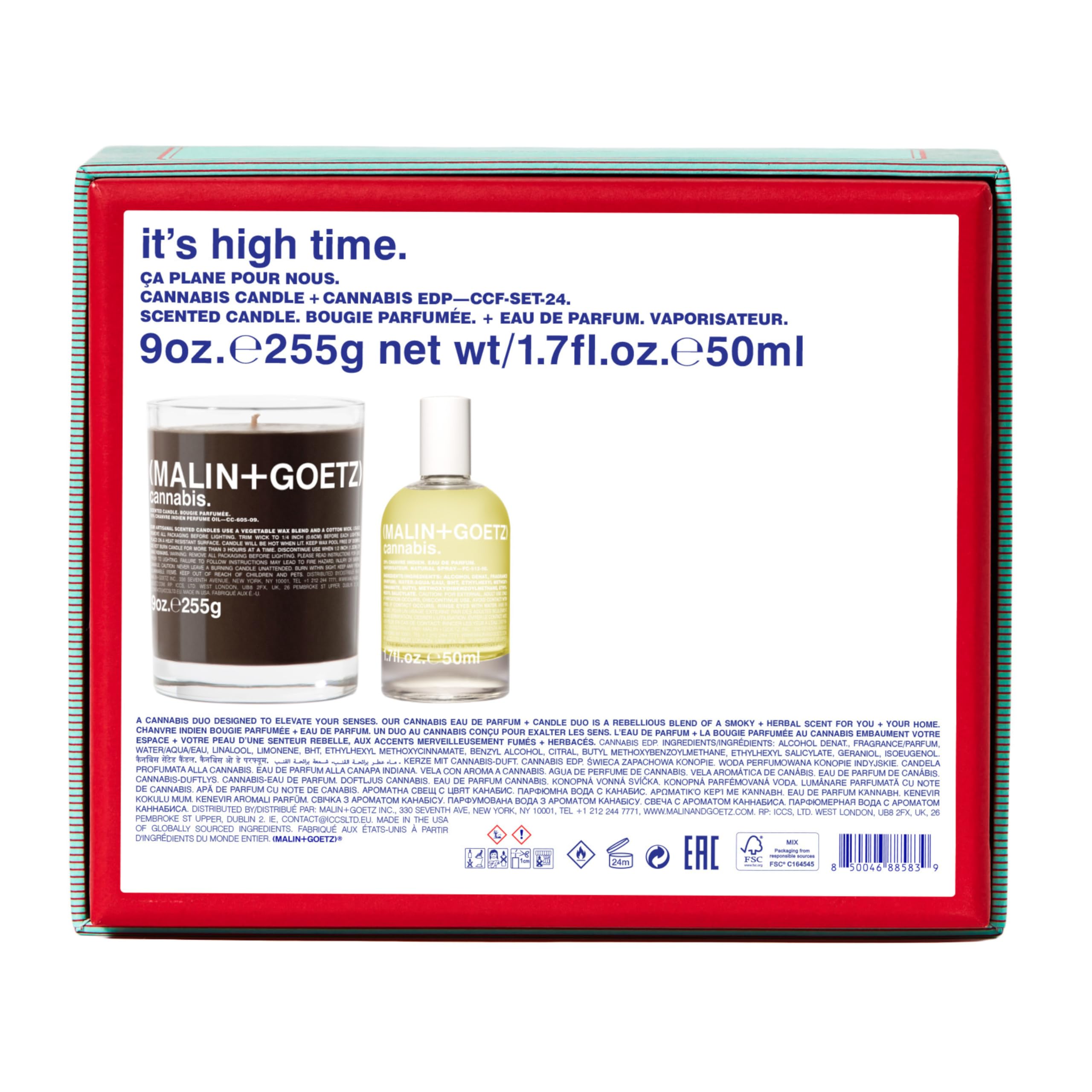 Malin + Goetz Sweet & Soft Fragrance Set - Perfume Oil & Scented Candle Duo for Men & Women | Holiday Stocking Stuffer, Christmas & Birthday Gift | Perfect for Romantic Evenings, Spa Days & Home Fragrance