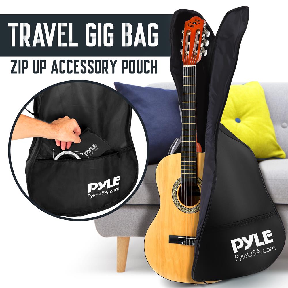 Complete Classic Guitar Kit for Beginners - Acoustic Guitar Set with Case, Tuner, Strap & Picks - Perfect for Learning, Practice & Performances