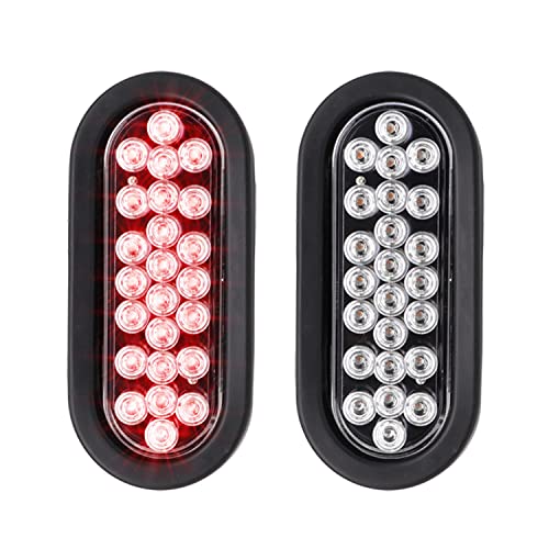 Clear/Red Pack of 2