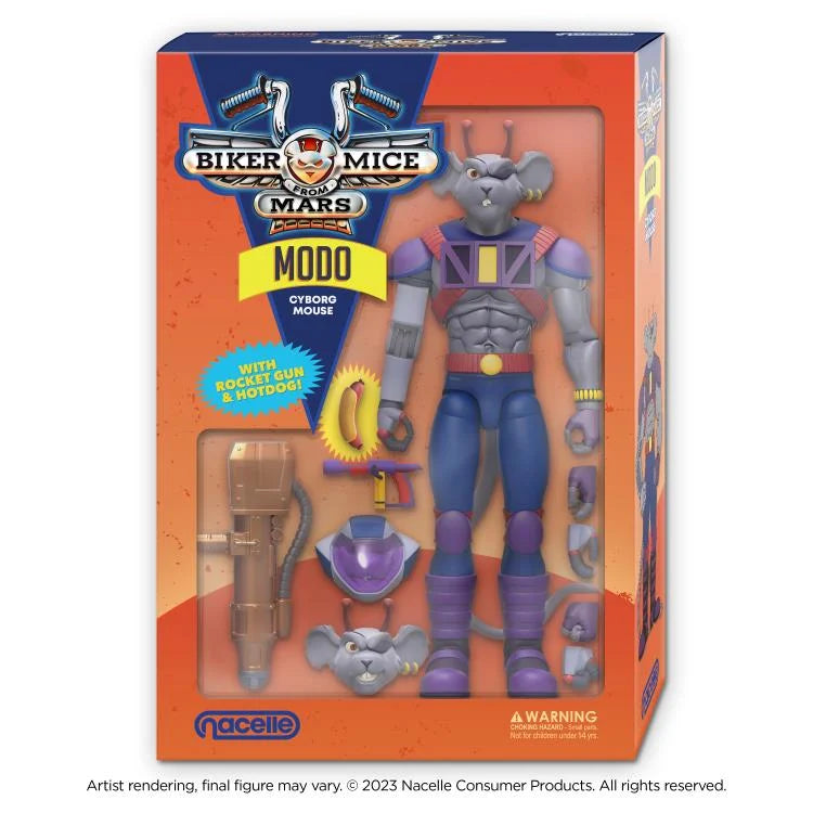 Modo Action Figure - Biker Mice From Mars Collectible Toy for Fans & Display