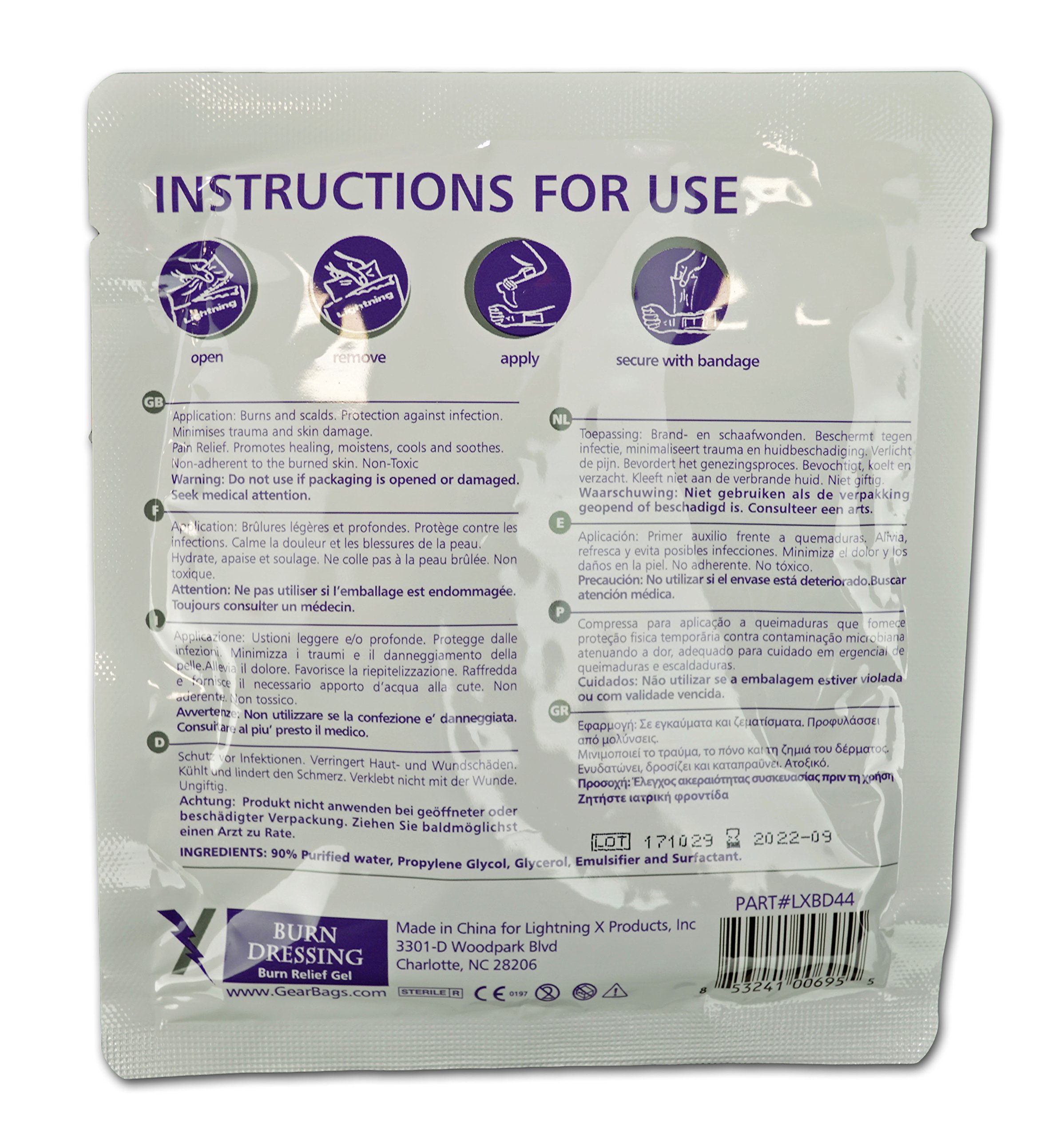 Lightning X Basic First Aid Responder EMT Medical Trauma Kit - Fully Stocked Emergency Medical Supplies for EMTs, First Responders & Home Safety (LXSMK-A) | Perfect for Emergency Preparedness, Workplace Safety & Outdoor Adventures