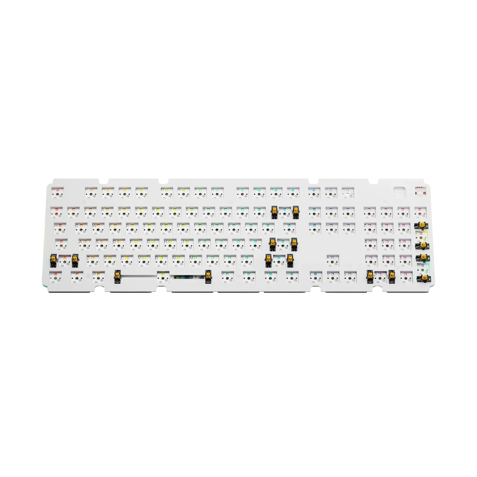 GMMK 3 Mechanical Keyboard Switch Plate - 100% FR4 Material, White ANSI Layout for Custom Keyboard Builds | Perfect for Gaming, Typing & Office Work
