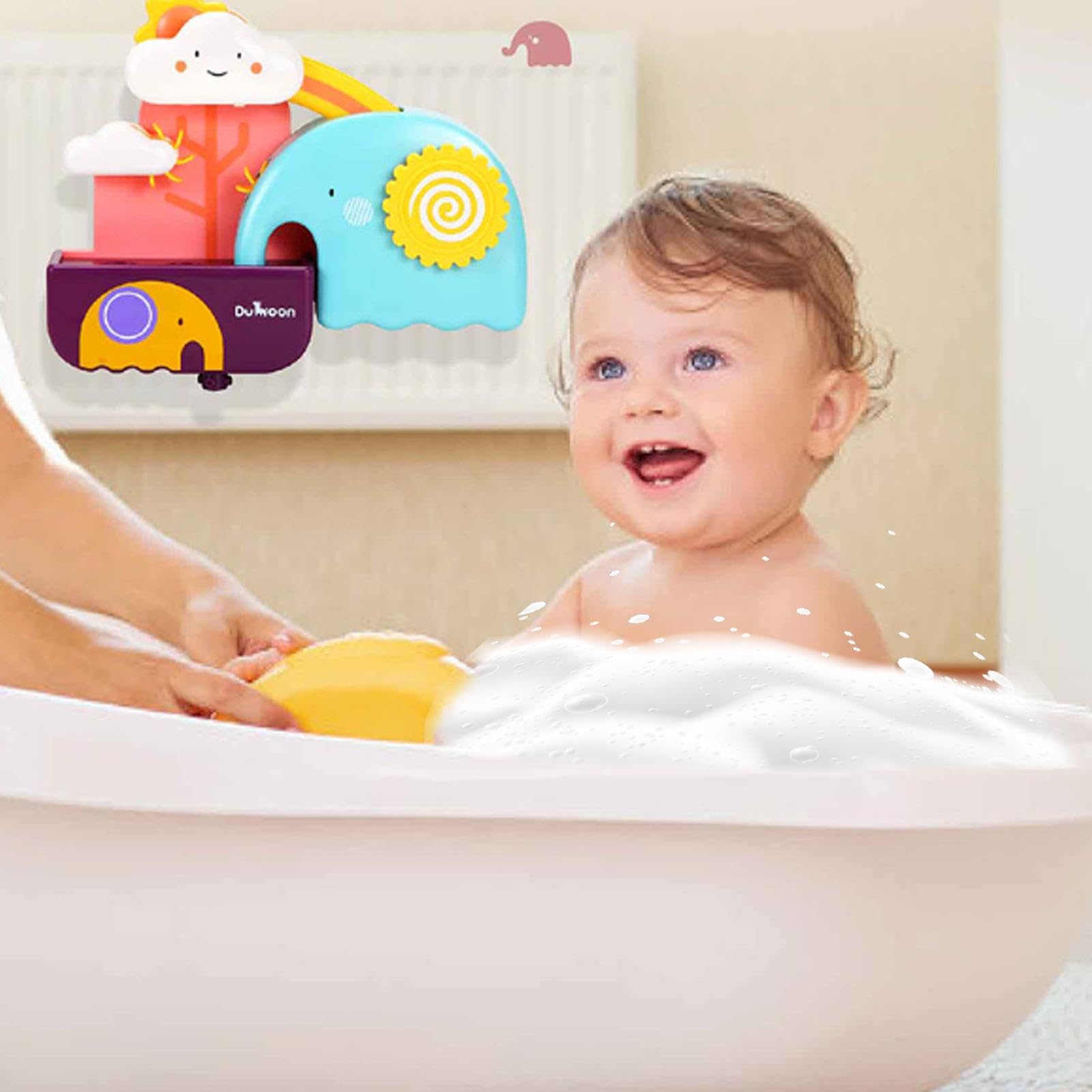 Elephant Water Slide Bathtub Toys for Babies & Toddlers - Interactive Swimming Bath Toys for Bathtub, Pool & Bathroom Play | Fun Bath Time & Pool Time Activities for Kids