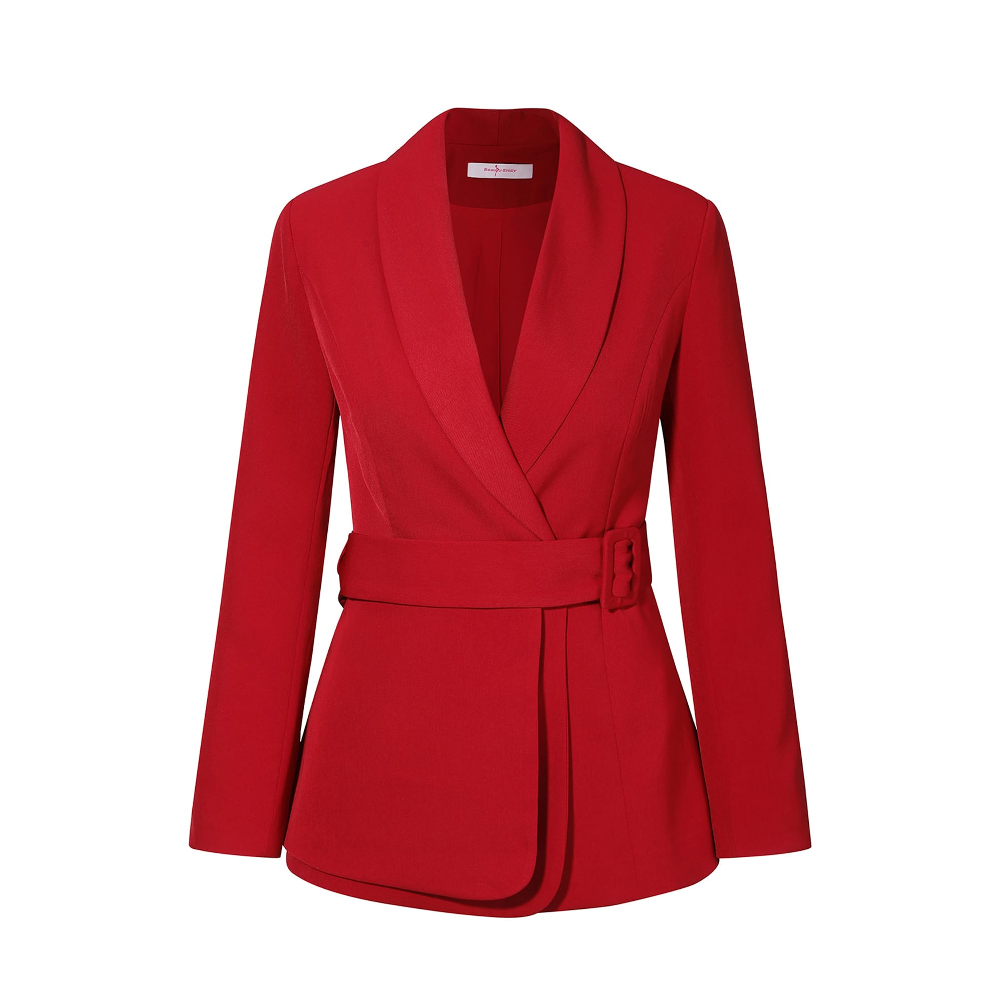Professional Women's 2-Piece Business Suit Set - Single Vent Blazer with Belt & Office Pants for Work | Formal Workwear, Corporate Attire, Business Meetings & Office Outfits
