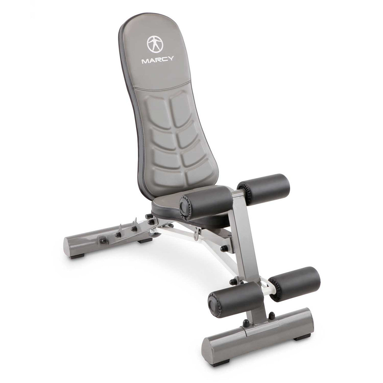 Marcy Deluxe Utility Bench SB-10100 - Adjustable Weight Bench for Home Gym, Strength Training & Full-Body Workouts - Perfect for Dumbbell Exercises, Sit-Ups & Fitness Training