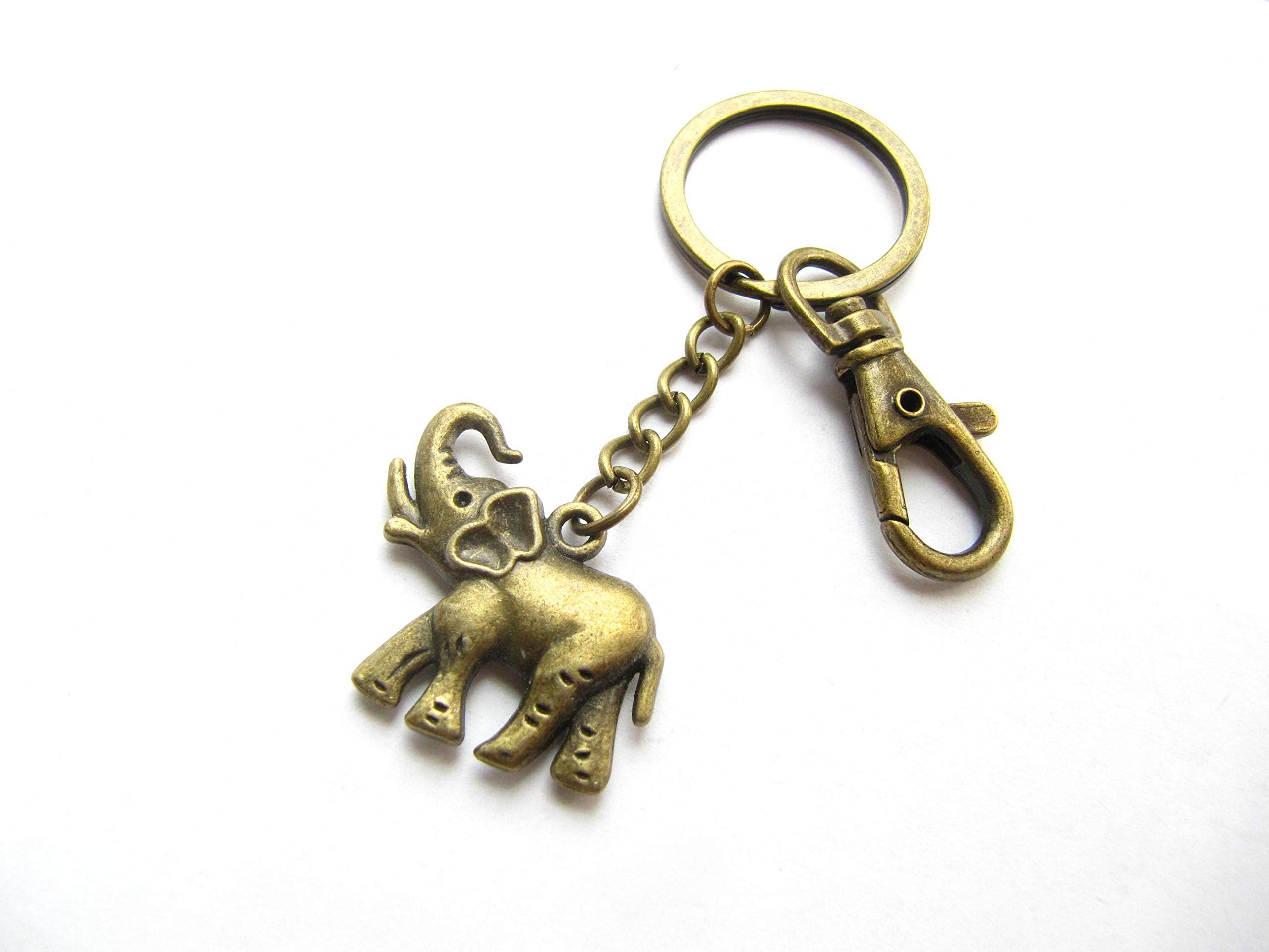 Elephant Keychain - Cute Elephant Key Ring with Good Luck Charm, Perfect Gift for Animal Lovers & Elephant Enthusiasts | Ideal for Key Organization, Backpack Decor, and Unique Gift Giving