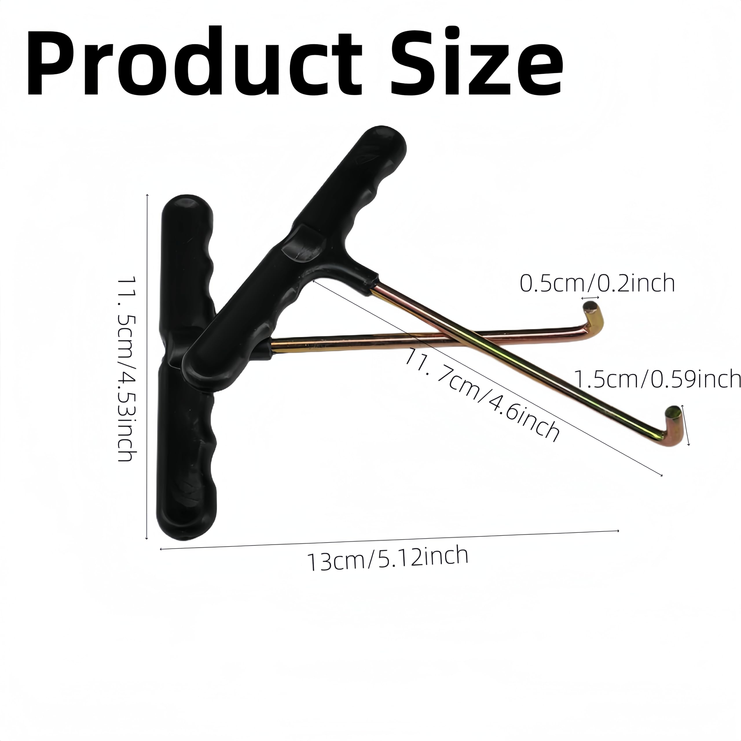 2-Pack Trampoline Spring Hook Puller Tool Kit - Heavy Duty Shoe Lace Tightener for Ice Skates & Roller Skates - Durable Plastic Hockey Skate Tightening Tool (Perfect for Rink, Training & Equipment Maintenance)
