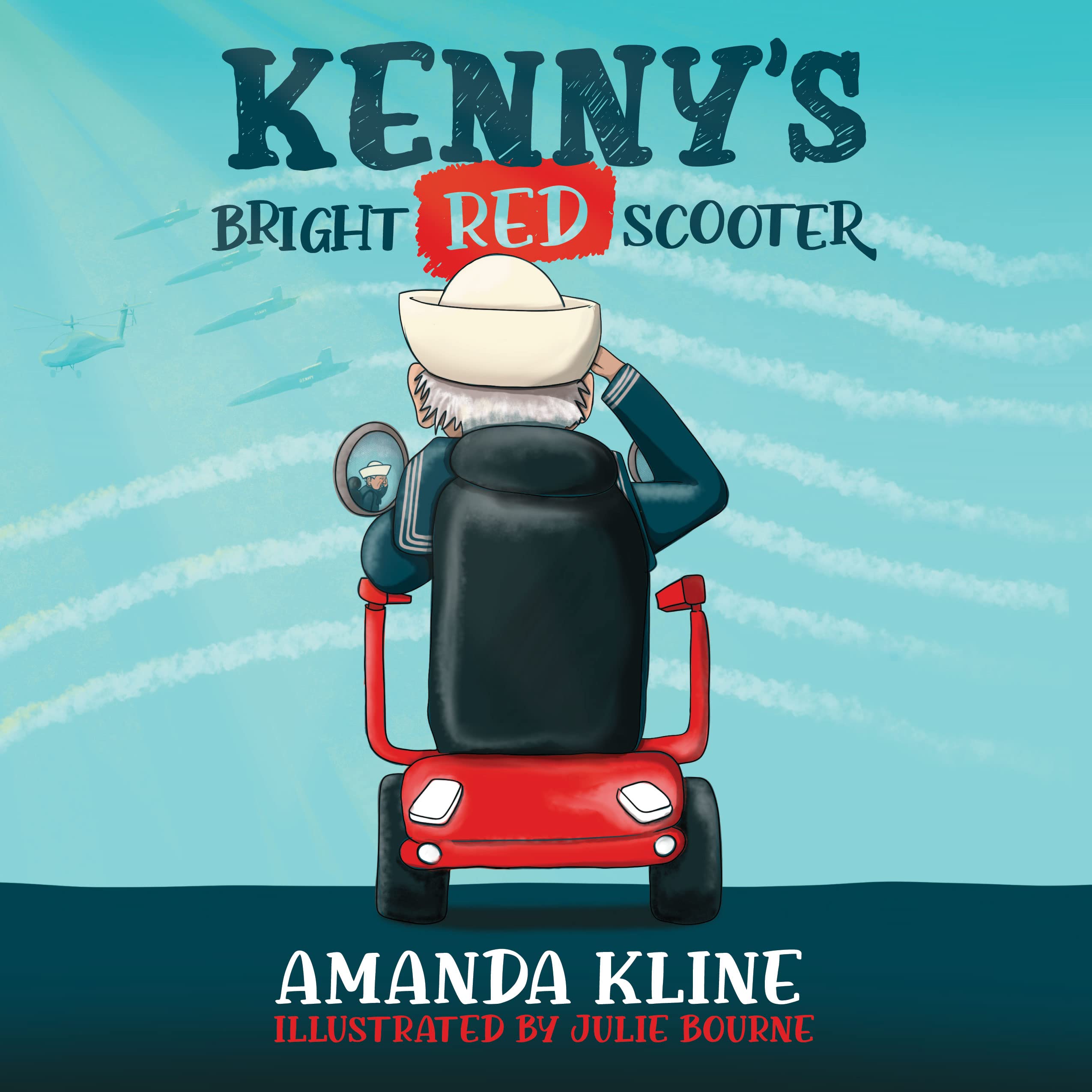 Kenny's Bright Red Scooter for Kids - Lightweight & Durable Kick Scooter with Adjustable Handlebar - Perfect for Outdoor Play, Commuting & Neighborhood Rides