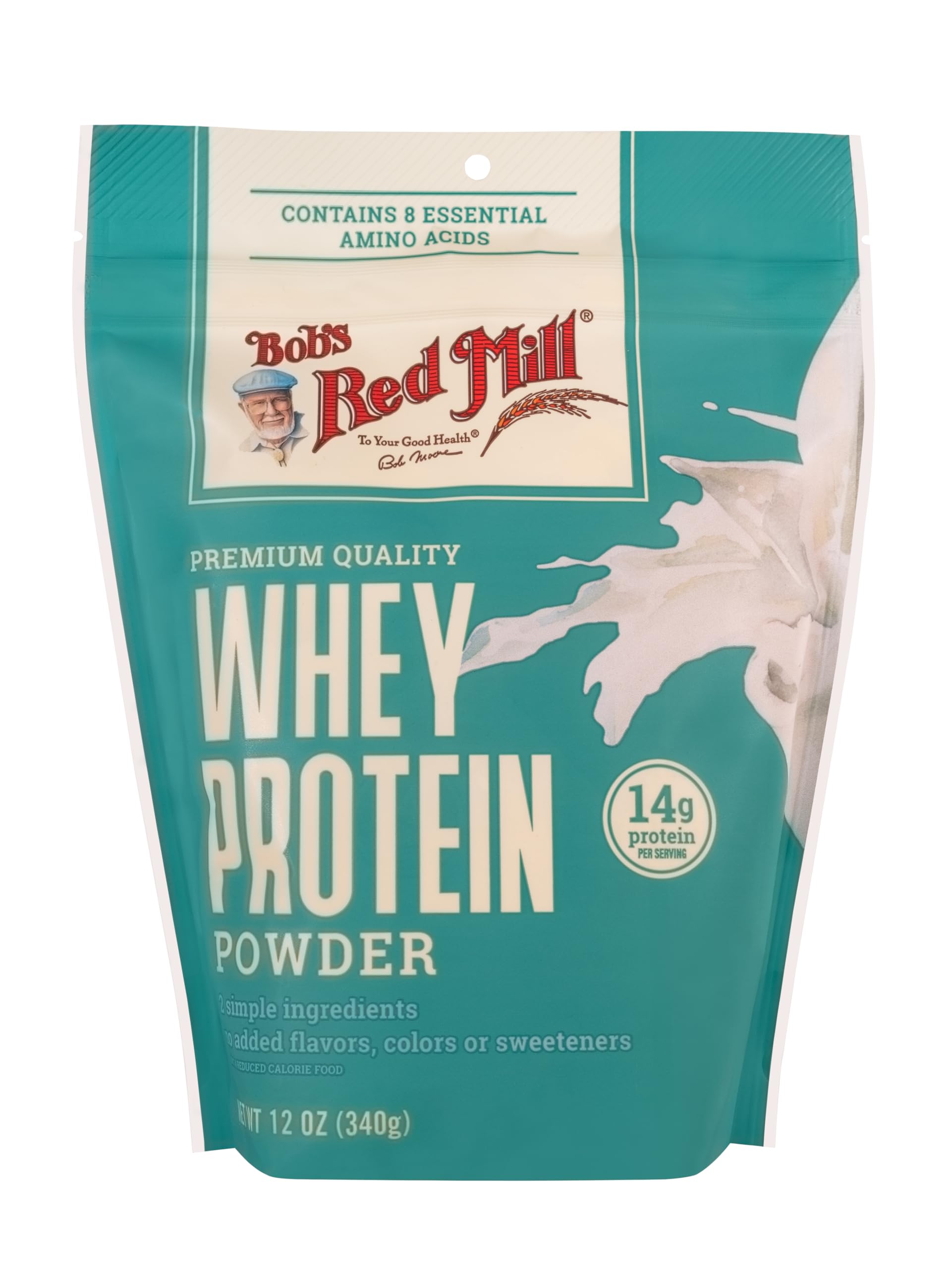 Bob's Red Mill All Natural Whey Protein Powder - 12oz | Gluten Free, High Protein Supplement for Muscle Recovery & Workout | Perfect for Smoothies, Baking & Post-Workout Shakes