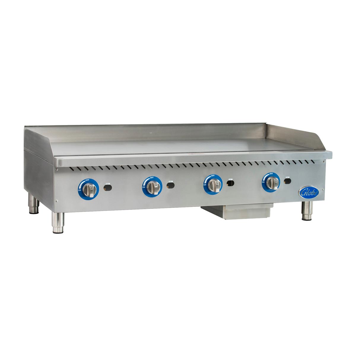 Globe GG48G 48-Inch Commercial Gas Griddle with Manual Control - Perfect for Restaurants, Food Trucks, and Outdoor Cooking