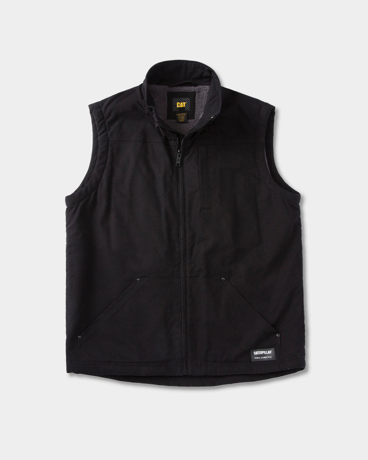 Men's Sherpa Lined Vest - Warm Fleece-Lined Winter Vest for Outdoor Activities, Hunting & Casual Wear