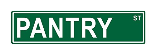 Funny Slap-Art Pantry Sign - 24x6 Inch Humorous Joke Novelty Metal Aluminum Wall Decor - Perfect for Kitchen, Bar, Man Cave & Office Decorations